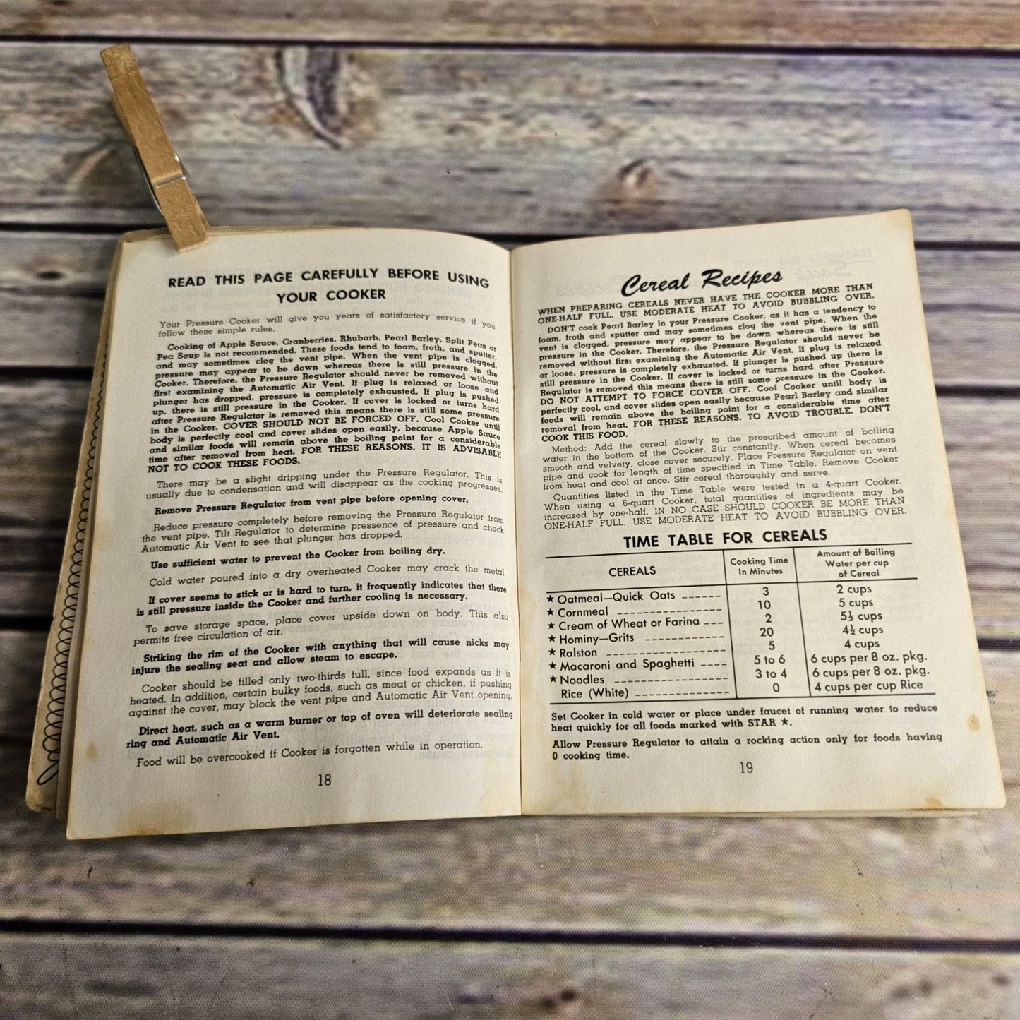 Vintage Cookbook Presto Pressure Cooker Instructions Recipes 1968 Manual