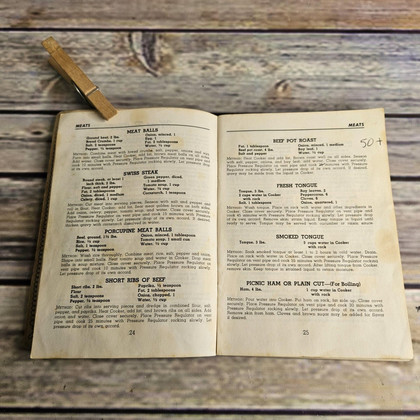 Vintage Cookbook Presto Pressure Cooker Instructions Recipes 1968 Manual