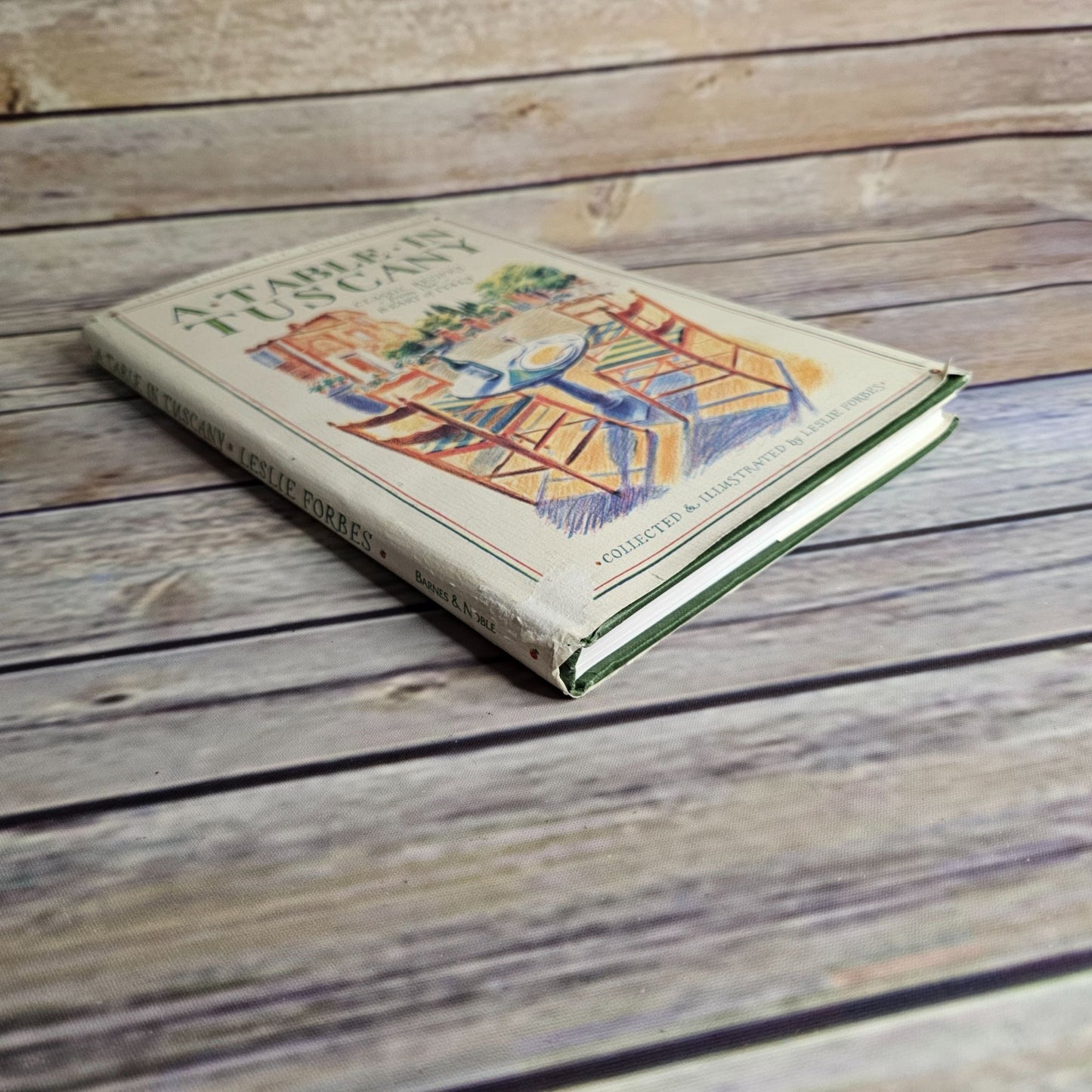 Vintage Italian Cooking Cookbook A Table in Tuscany Leslie Forbes 2001 Hardcover Recipes