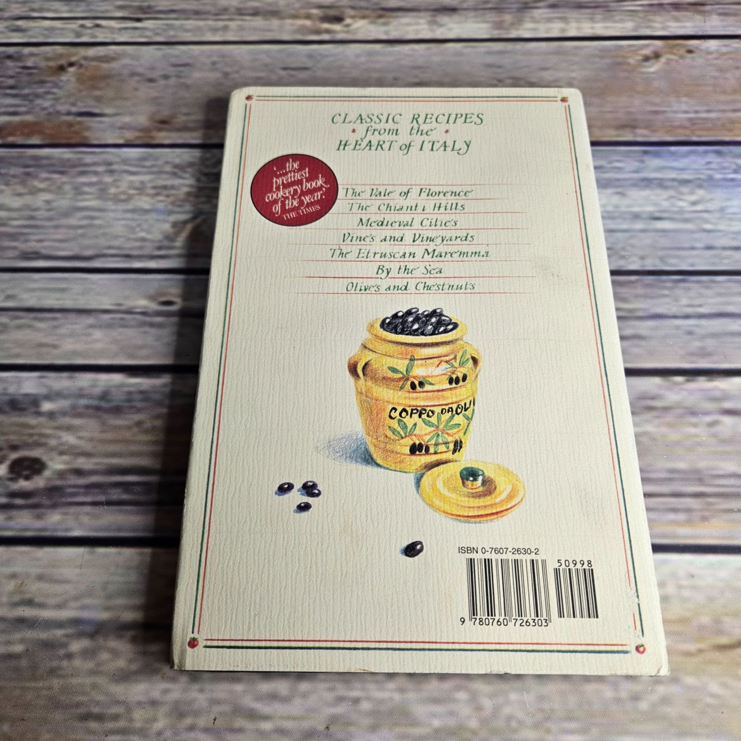 Vintage Italian Cooking Cookbook A Table in Tuscany Leslie Forbes 2001 Hardcover Recipes
