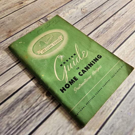 Vintage Cookbook National Pressure Cooker Recipes and Instructions 1970s Manual 1979 Canner Canning