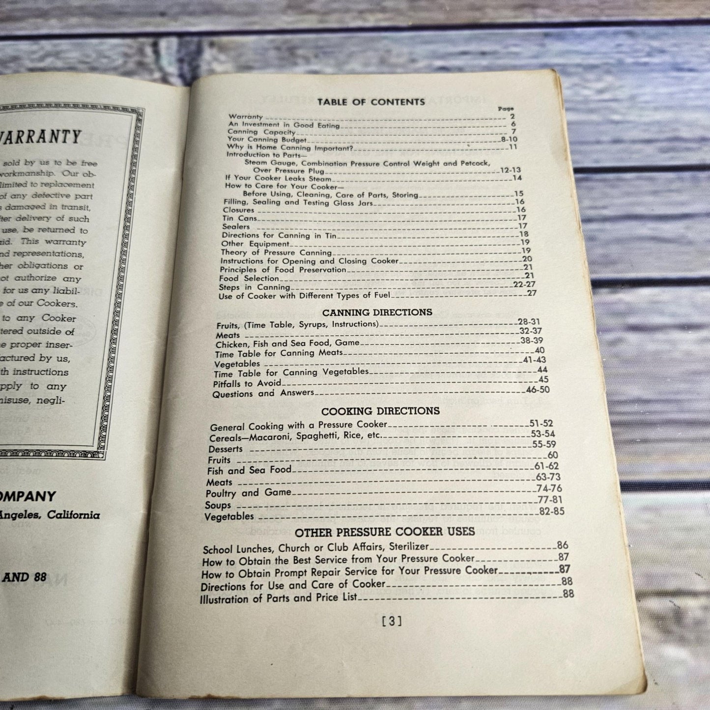 Vintage Cookbook National Pressure Cooker Recipes and Instructions 1970s Manual 1979 Canner Canning