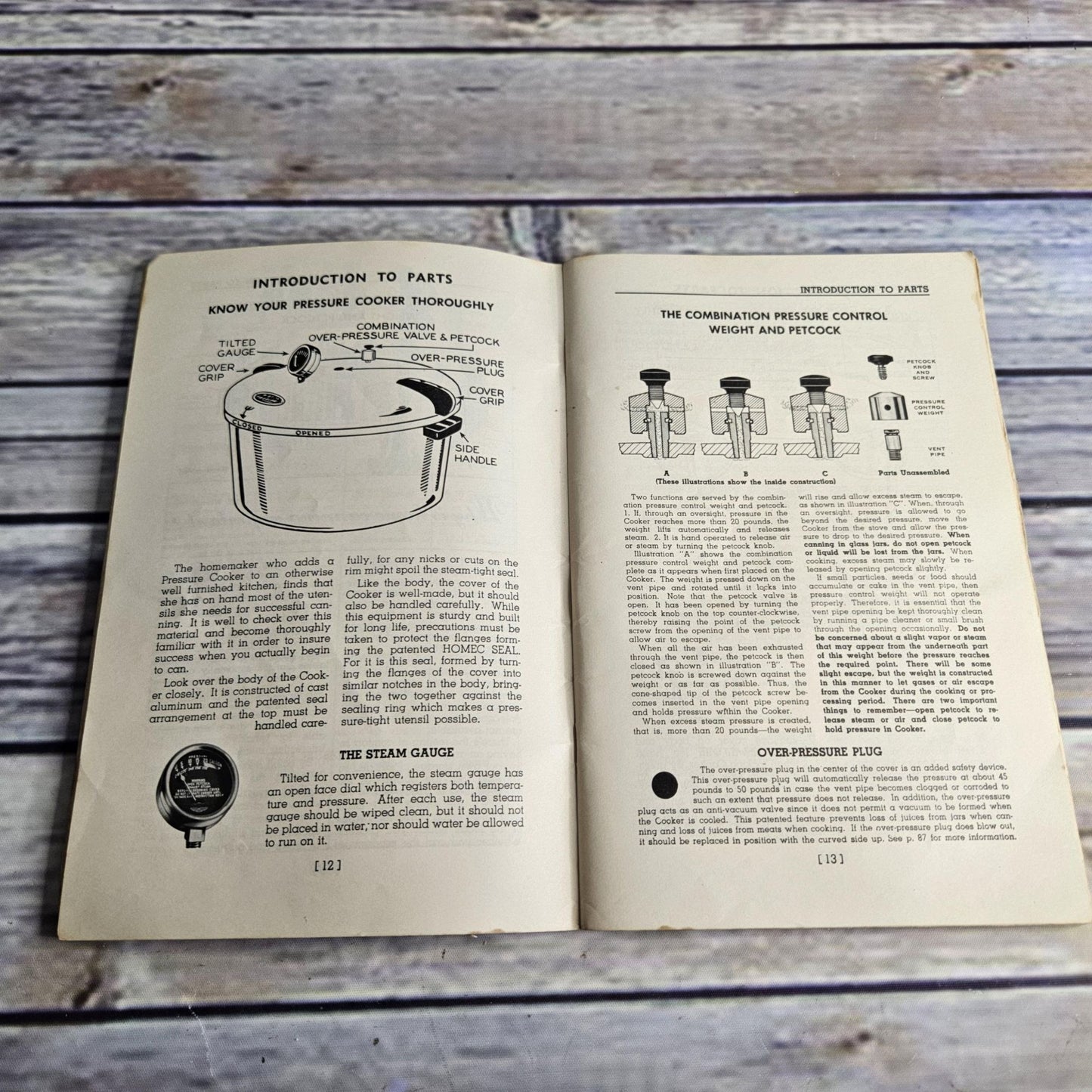 Vintage Cookbook National Pressure Cooker Recipes and Instructions 1970s Manual 1979 Canner Canning