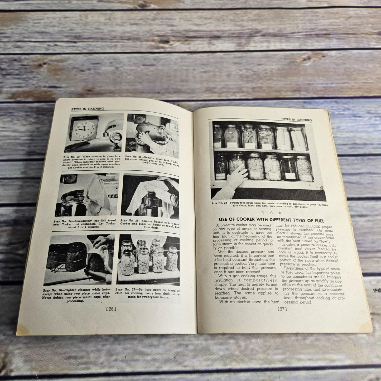 Vintage Cookbook National Pressure Cooker Recipes and Instructions 1970s Manual 1979 Canner Canning