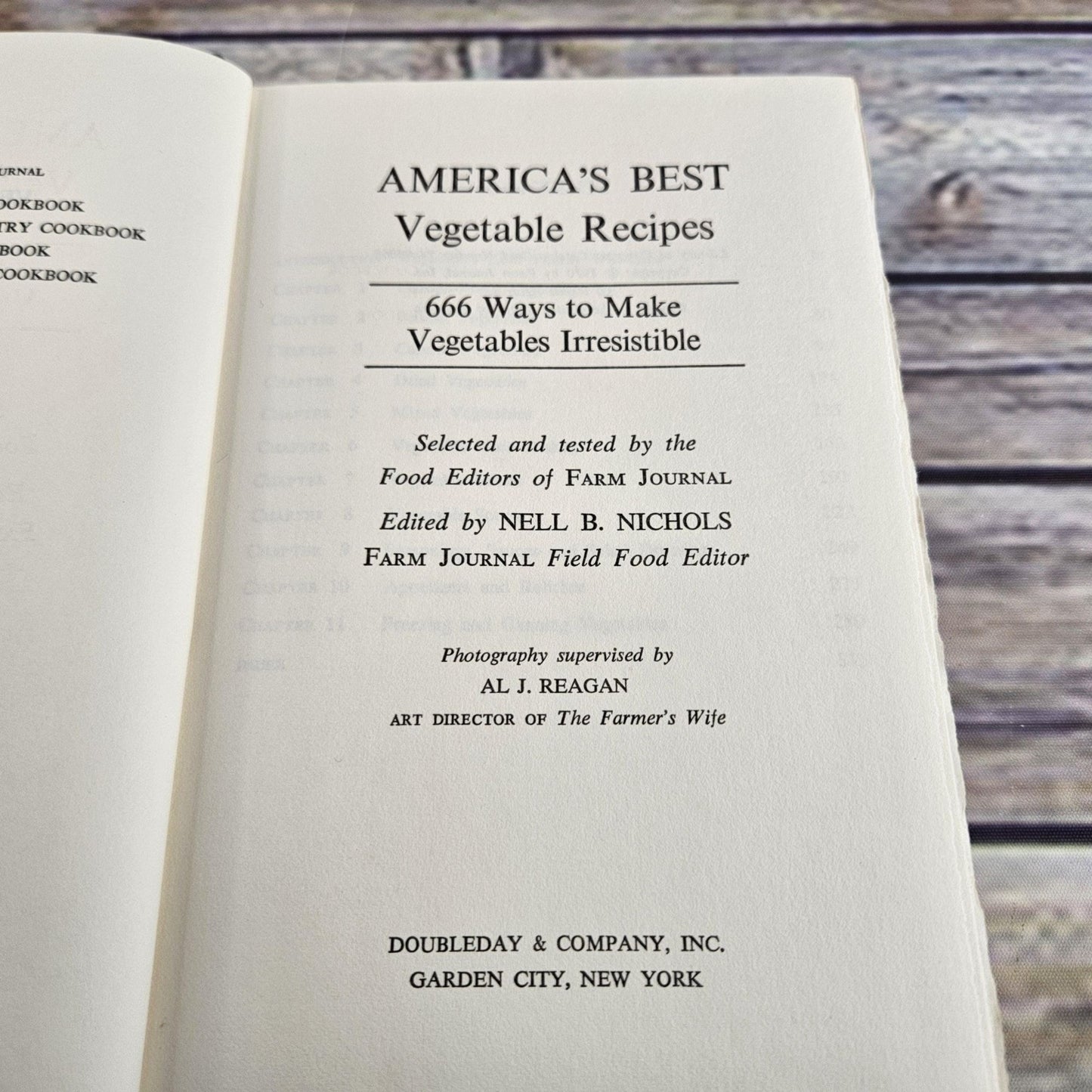 Vintage Vegetable Cookbook Americas Best Vegetable Recipes 1970 666 Ways or Recipes Farm Journal Hardcover NO Dust Jacket