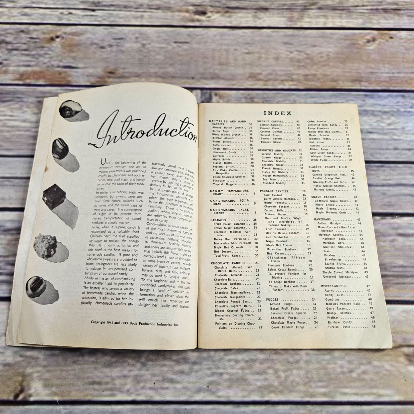Vintage Candy Cookbook 250 Candy Recipes Culinary Arts Ruth Berolzheimer 1950 Candy Book Paperback Booklet - At Grandma's Table