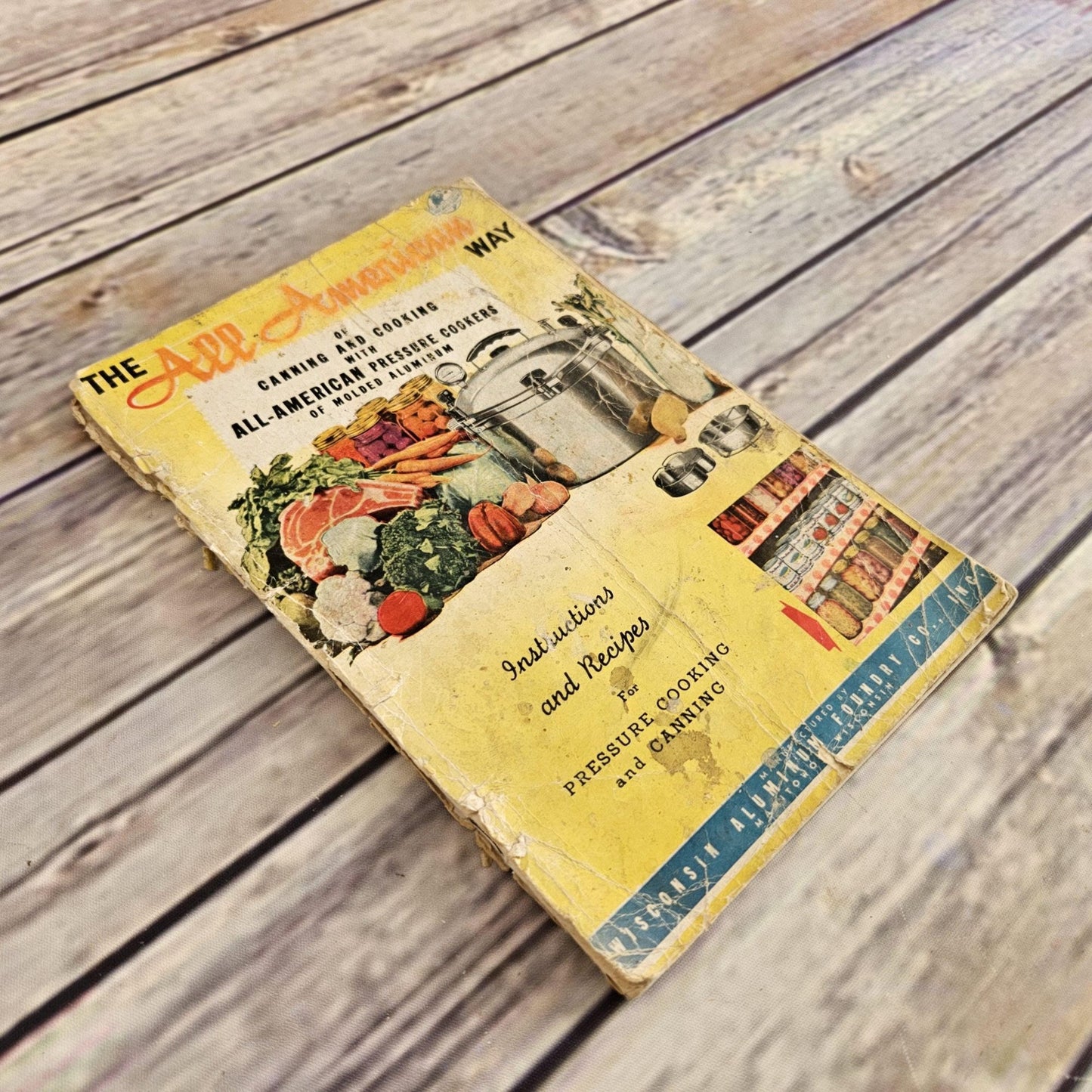 Vintage Canning Cookbook Recipes Wisconsin Aluminum Foundry Co The All American Way Booklet Food Preservation