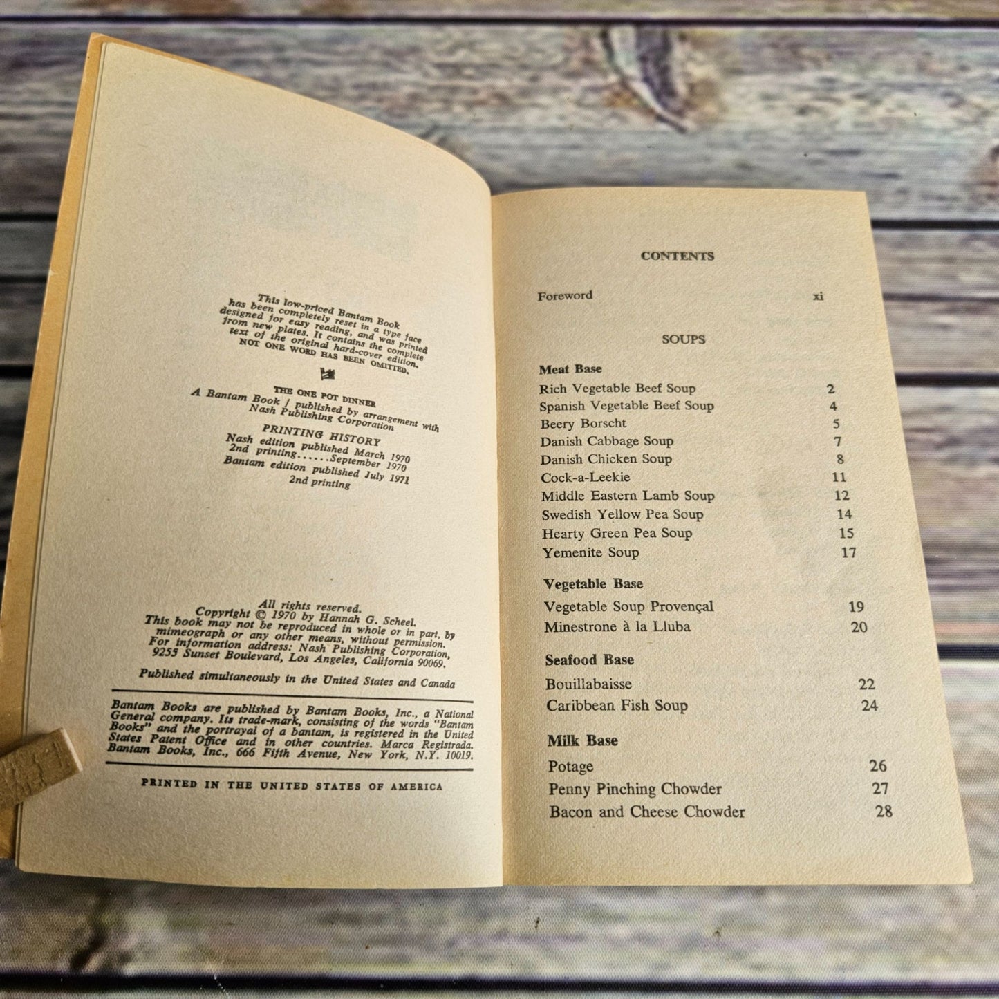 Lux Dish Soap Cook Book 1971 The One Pot Dinner Promo Recipes Cookbook Book Hannah Scheel Paperback