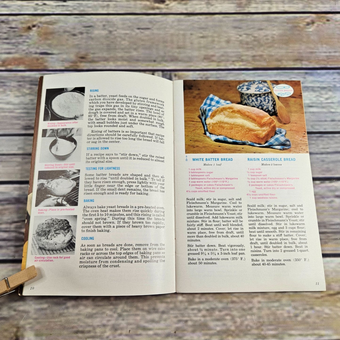 Vintage Cookbook Fleischmann Treasury of Yeast Baking Recipes Booklet 1960s Breads Rolls Paperback 1962 Booklet