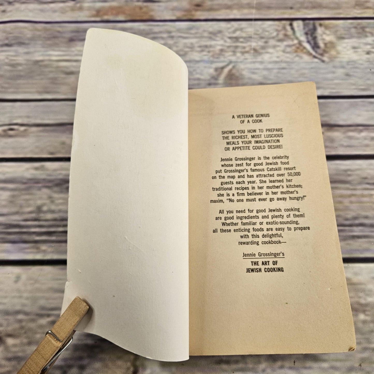 Vintage Cookbook The Art of Jewish Cooking Recipes 1972 Jennie Grossinger Paperback Bantam Book Jewish Food