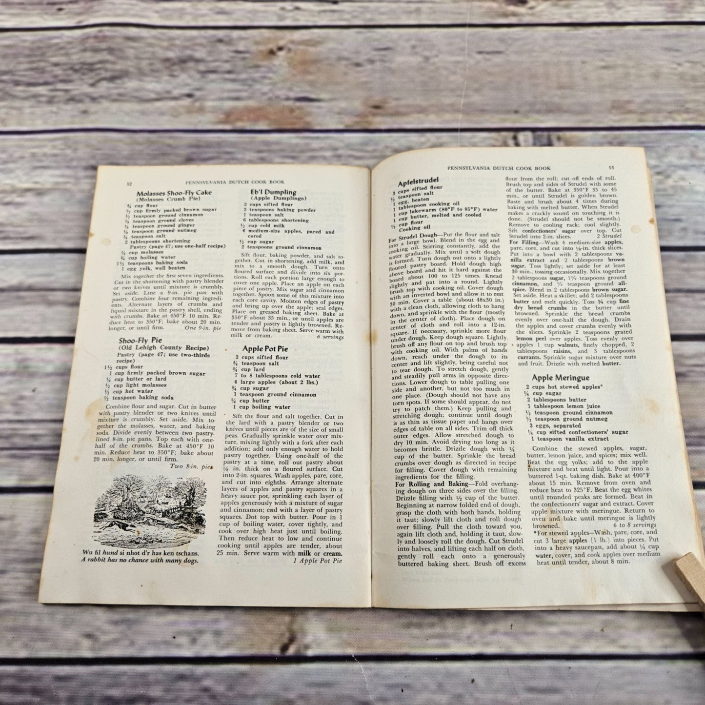 Vintage Cookbook Pennsylvania Dutch Cooking Traditional Dutch Recipes 1961 Paperback Booklet - At Grandma's Table
