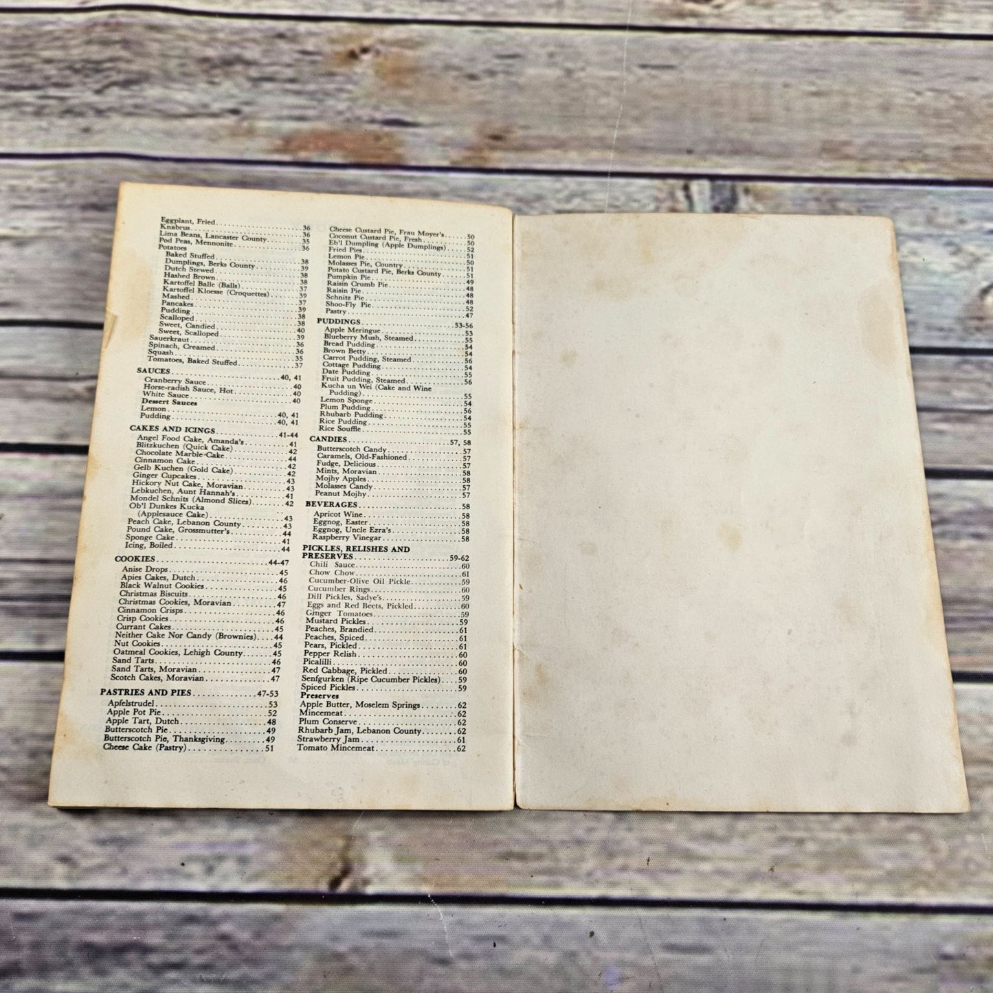 Vintage Cookbook Pennsylvania Dutch Cooking Traditional Dutch Recipes 1961 Paperback Booklet - At Grandma's Table