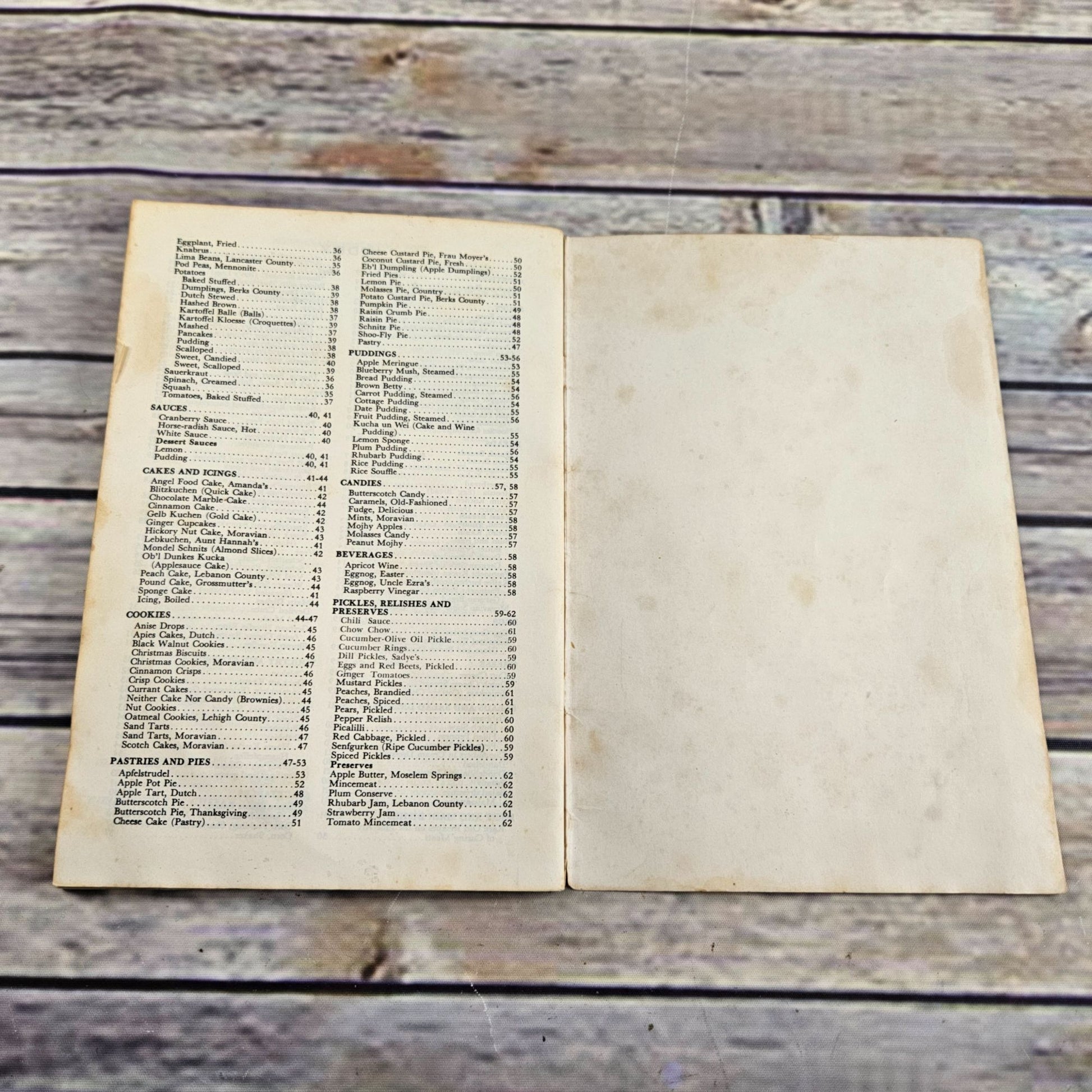 Vintage Cookbook Pennsylvania Dutch Cooking Traditional Dutch Recipes 1961 Paperback Booklet - At Grandma's Table