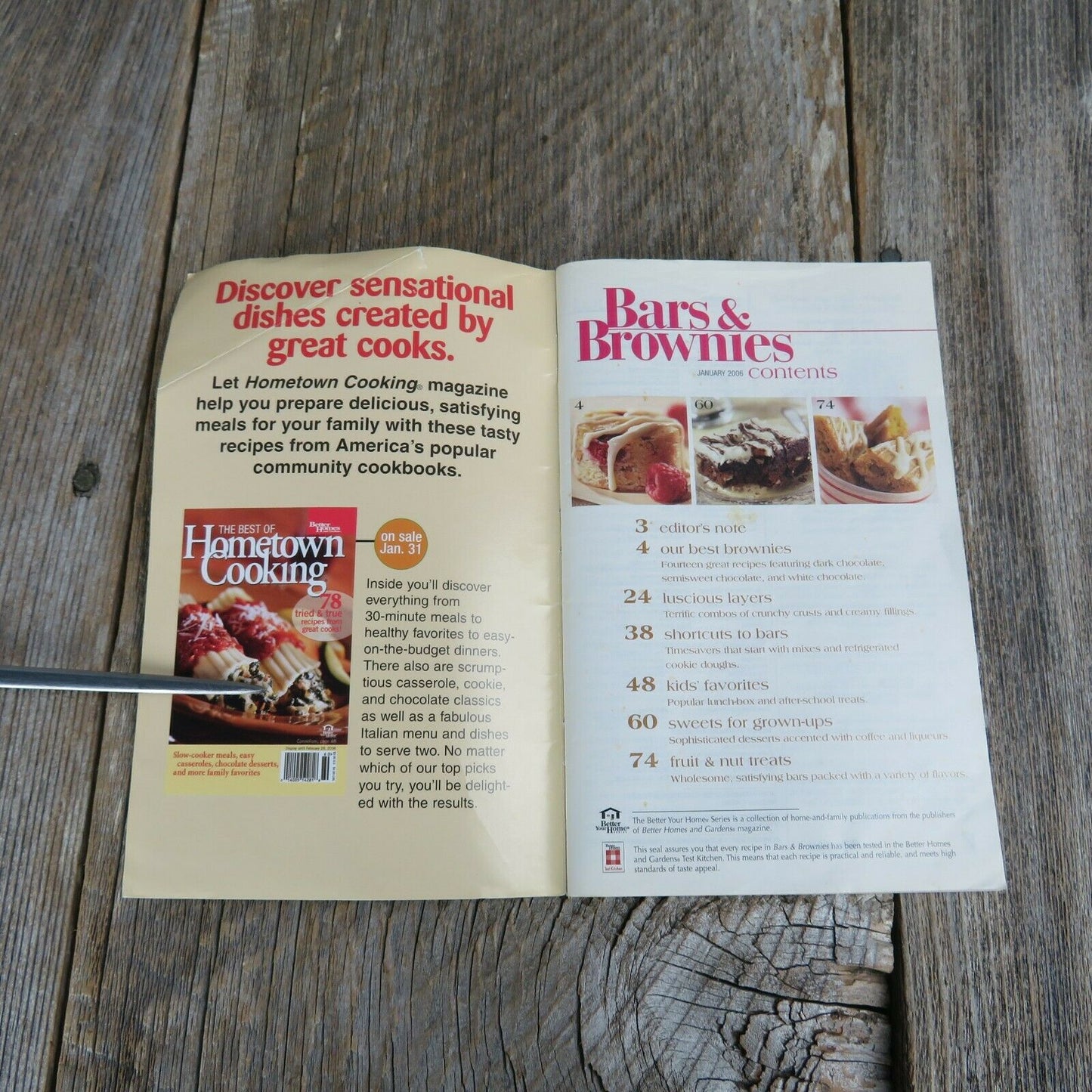 Bars & Brownies Cookbook Recipe Cards Better Homes Gardens Pamphlet Booklet