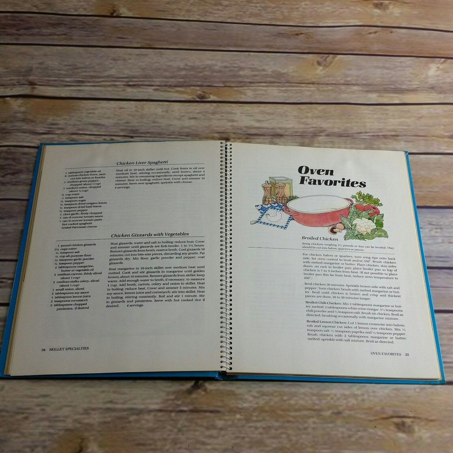 Vintage Cookbook Chicken Recipes Betty Crocker 1985 Second Printing Golden Press Spiral Bound