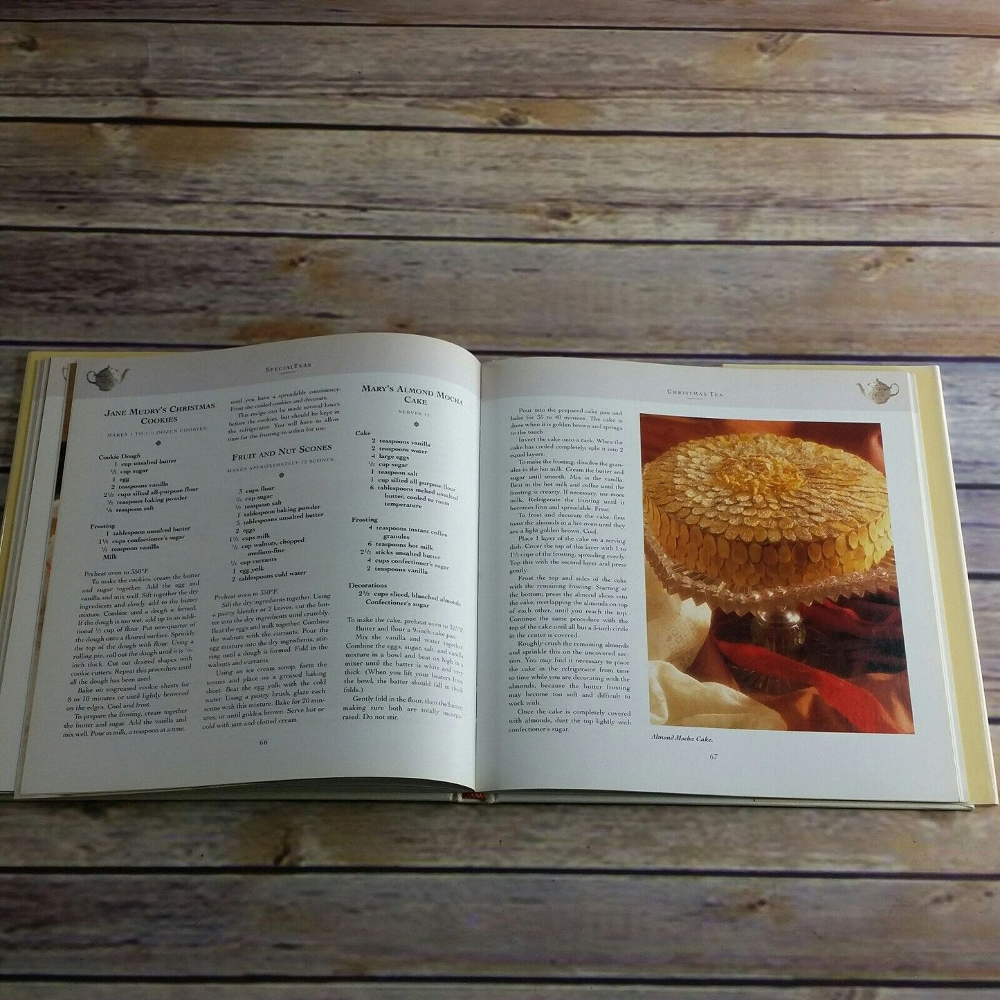 Vintage Cookbook Special Teas Recipes 1992 Hardcover WITH Dust Jacket M Dalton King