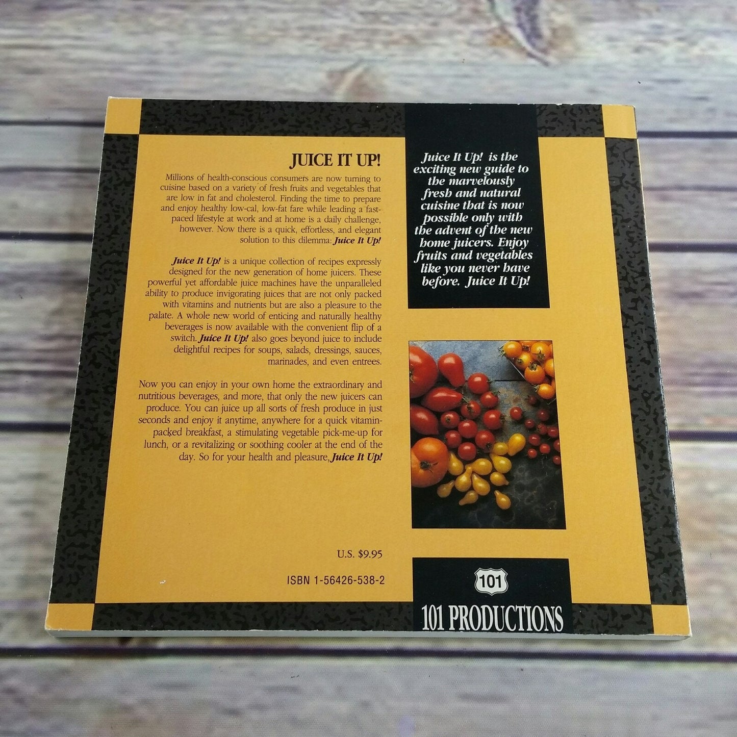 Vintage Power Juicer Recipes Juice it Up Cookbook  Pat Gentry Paperback 1991 101 Productions