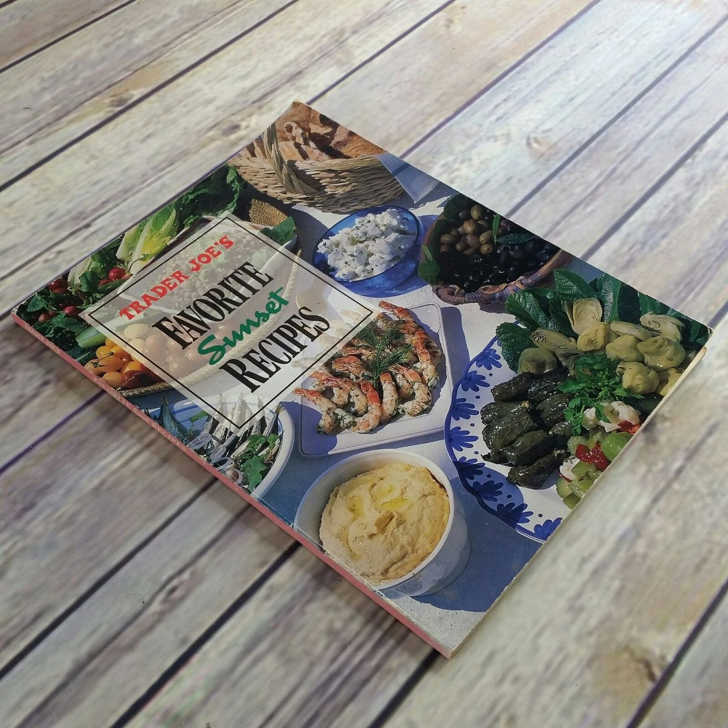 Vintage Cookbook Sunset Trader Joes Favorite Recipes 1995  Paperback Book Soups Salads Sandwiches Meats Poultry Seafood Desserts