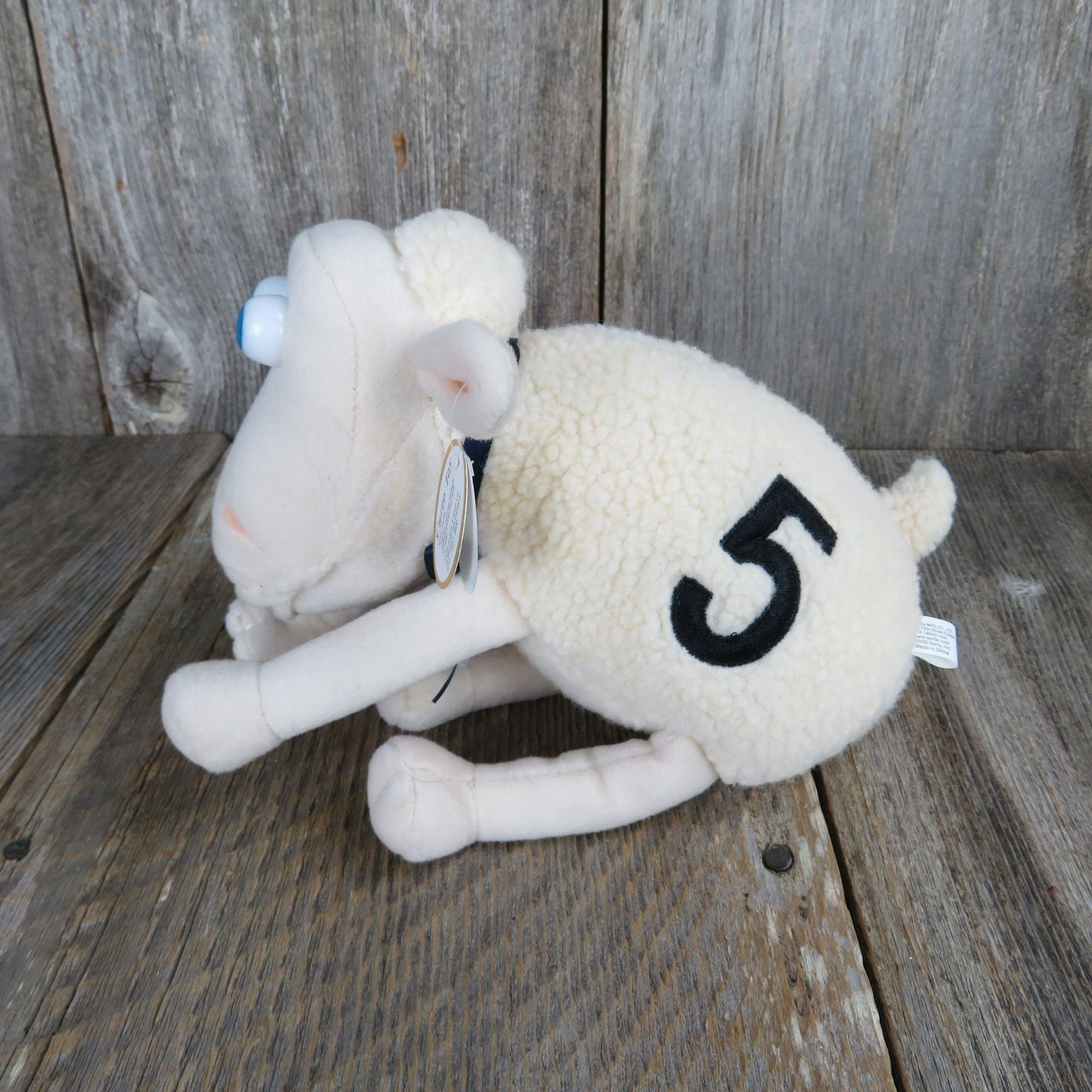 Vintage Serta Counting Sheep #5 Plush Lamb Sherpa White Cream Curto Toys 2000 Mattress