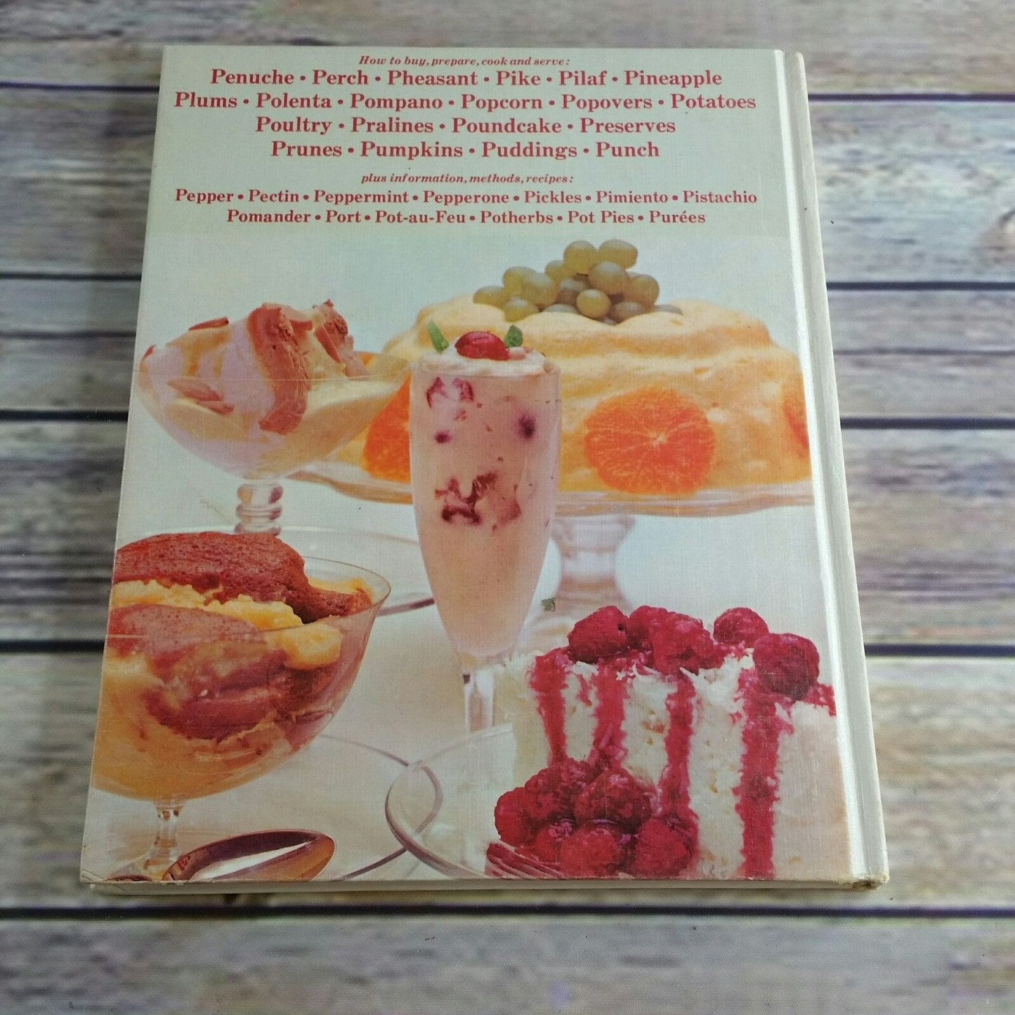 Vintage Cookbook Womans Day Encyclopedia of Cookery Vol 9 Pec - Pur Recipes 1966 Hardcover NO Dust Jacket Replacement