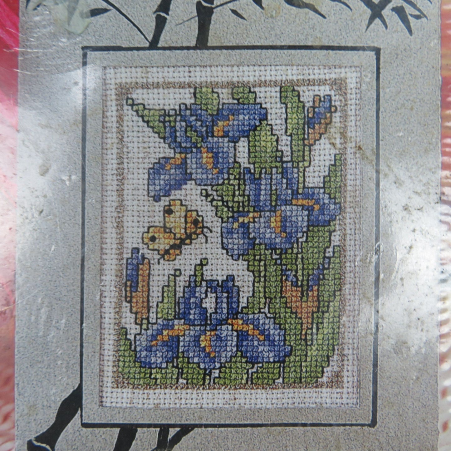 Counted Cross Stitch Greeting Card Kit Iris Flowers Design Works Crafts 838
