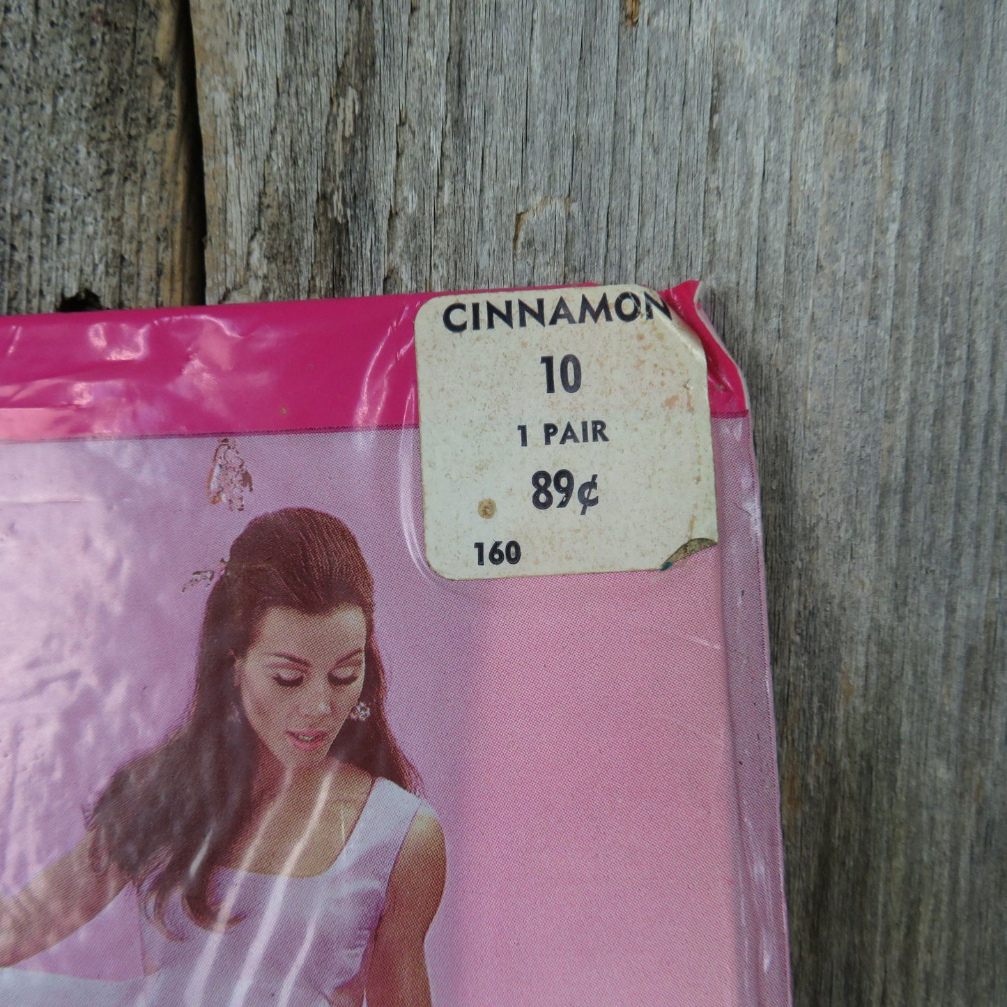 Vintage Lively Lady Seamless Sheer Pantyhose Cinnamon American Sun Mark Company Heel Run Guards Top Toe Size 10