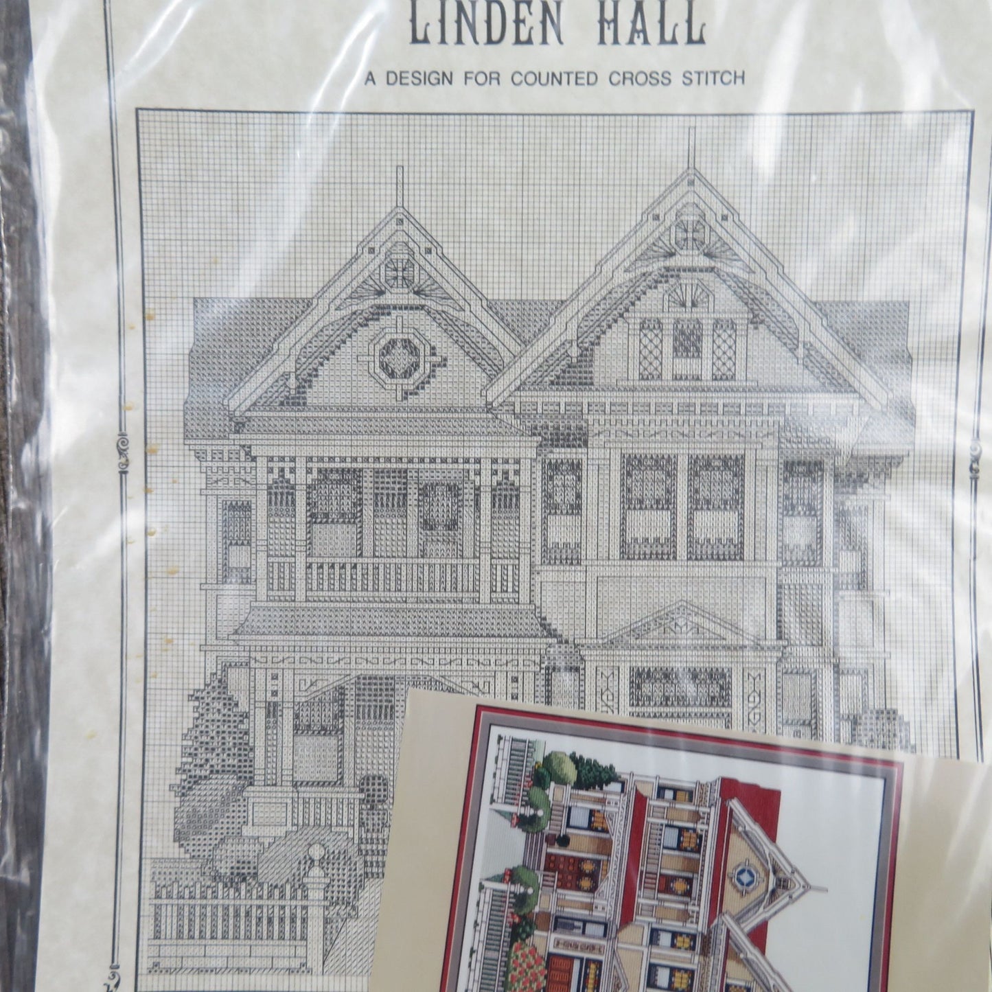 Victorian House Counted Cross Stitch Pattern Linden Hall Nancy Spruance 1991