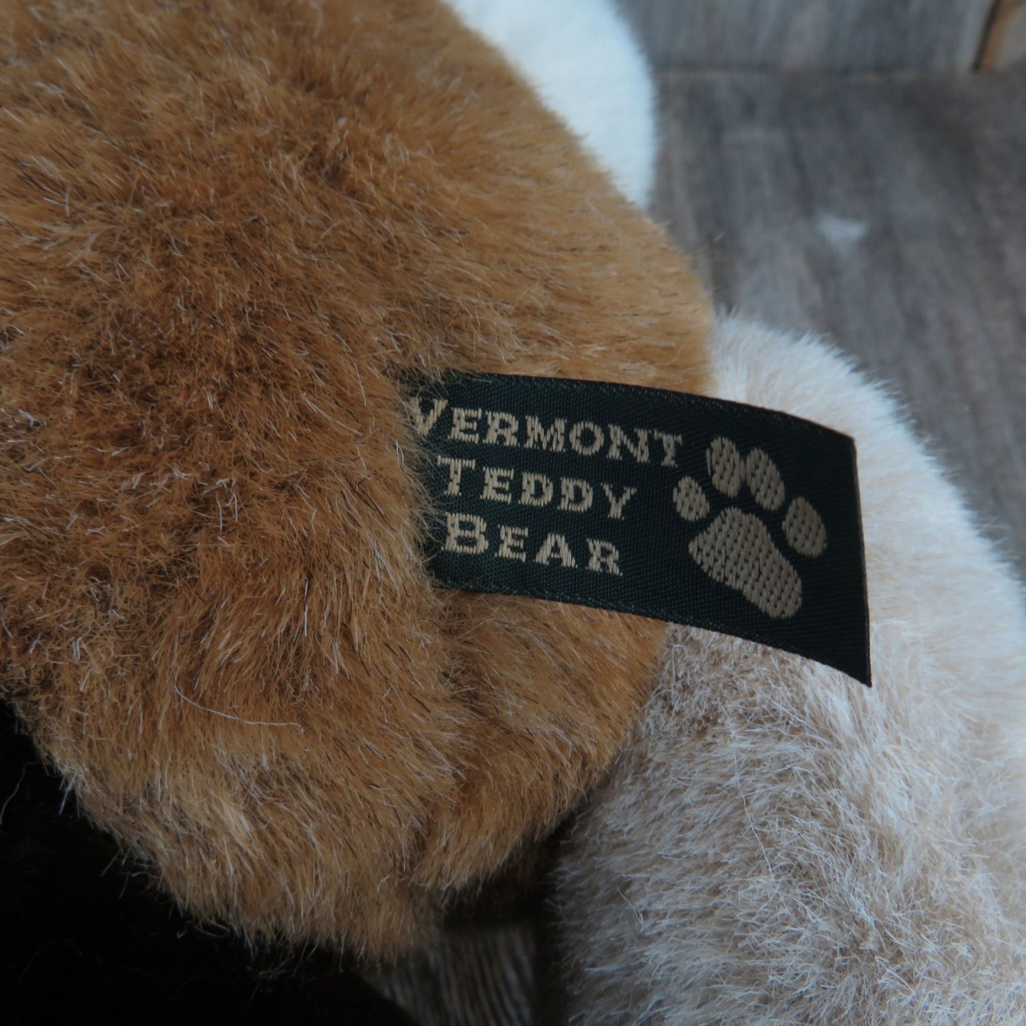 Vermont Teddy Bear Company Plush Multicolored Brown Tan Jointed Cream 1997 Stuffed Animal