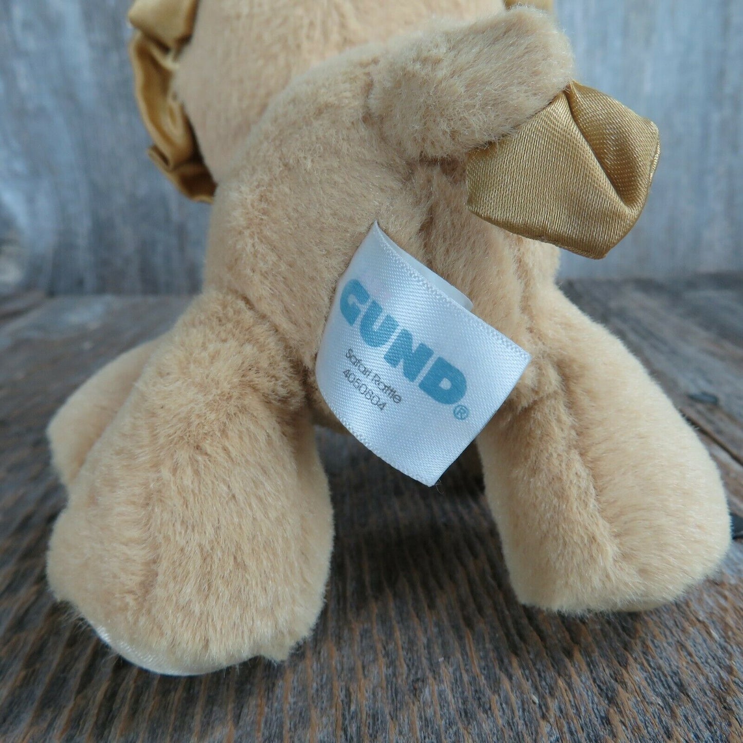 Lion Rattle Plush Baby Gund Safari Babies Sewn Eyes Stuffed Animal Cat