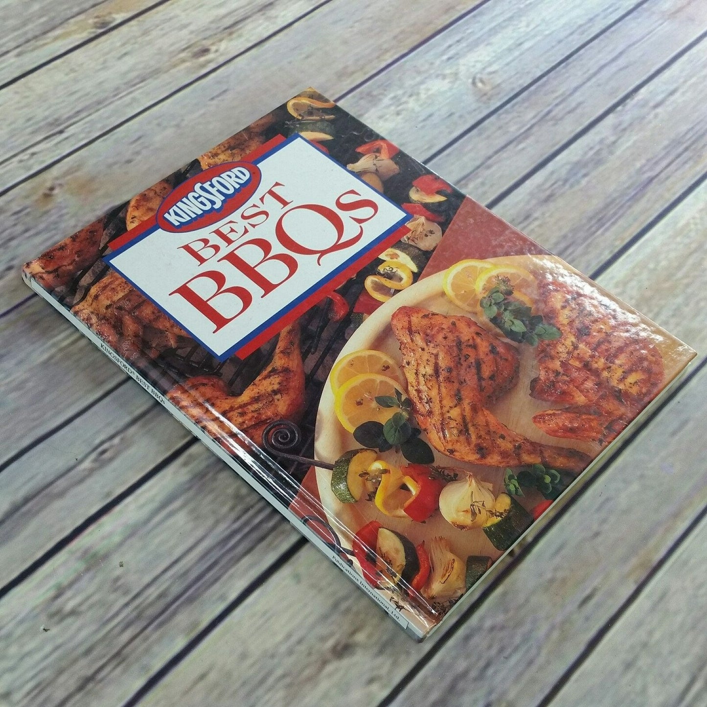 Vintage BBQ Cookbook Kingsford Barbecue Favorite Recipes 1995 Charcoal BBQ Recipes BBQing Food Basics Meats Poultry Seafood Smoked Sides