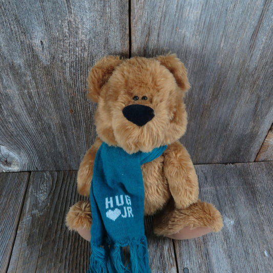 Vintage Hug Bear Jr Teddy Bear Plush Ted Menten Scarf North Jointed American Bear Co. Junior 1983