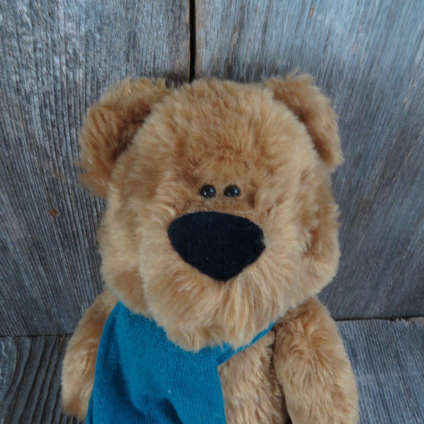 Vintage Hug Bear Jr Teddy Bear Plush Ted Menten Scarf North Jointed American Bear Co. Junior 1983