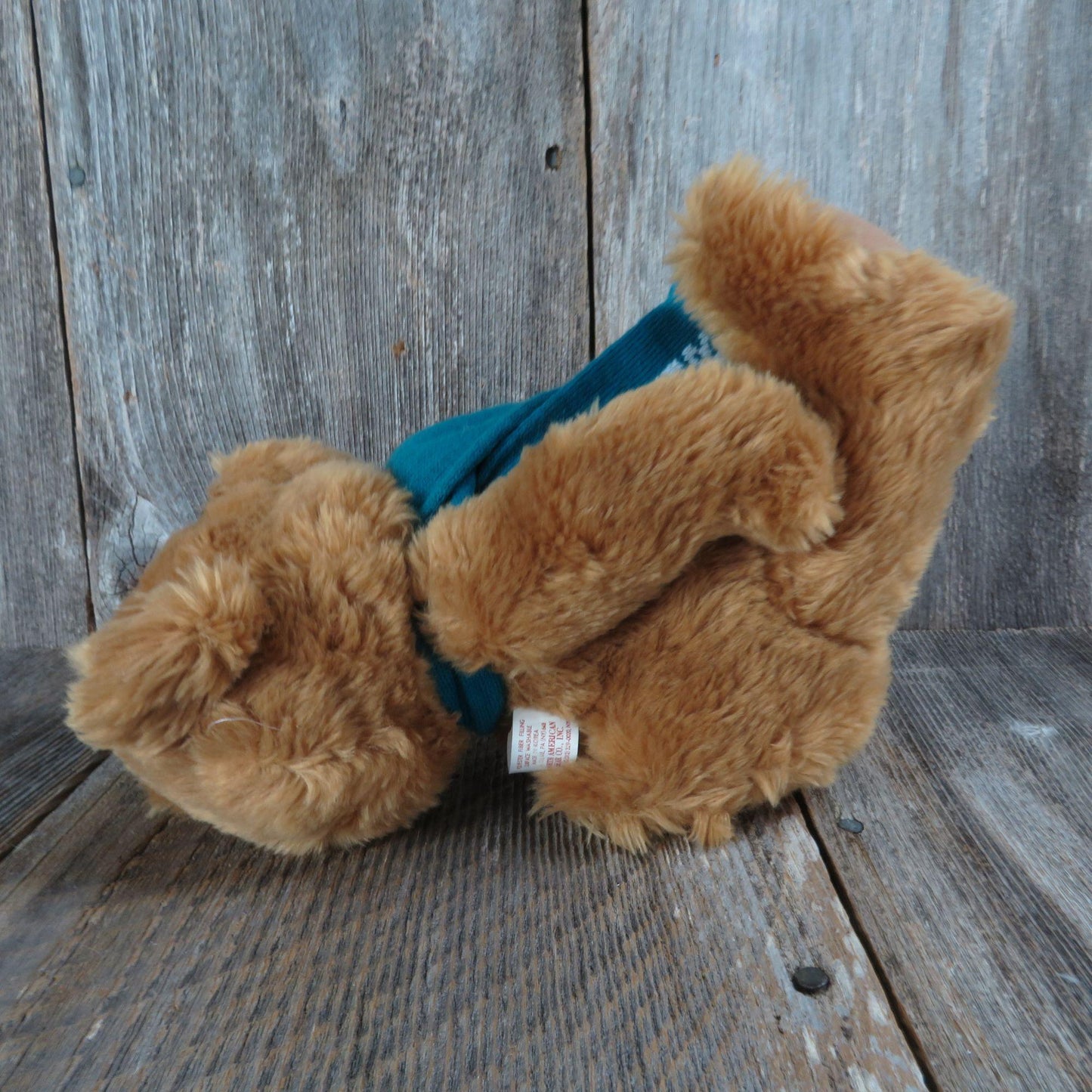 Vintage Hug Bear Jr Teddy Bear Plush Ted Menten Scarf North Jointed American Bear Co. Junior 1983