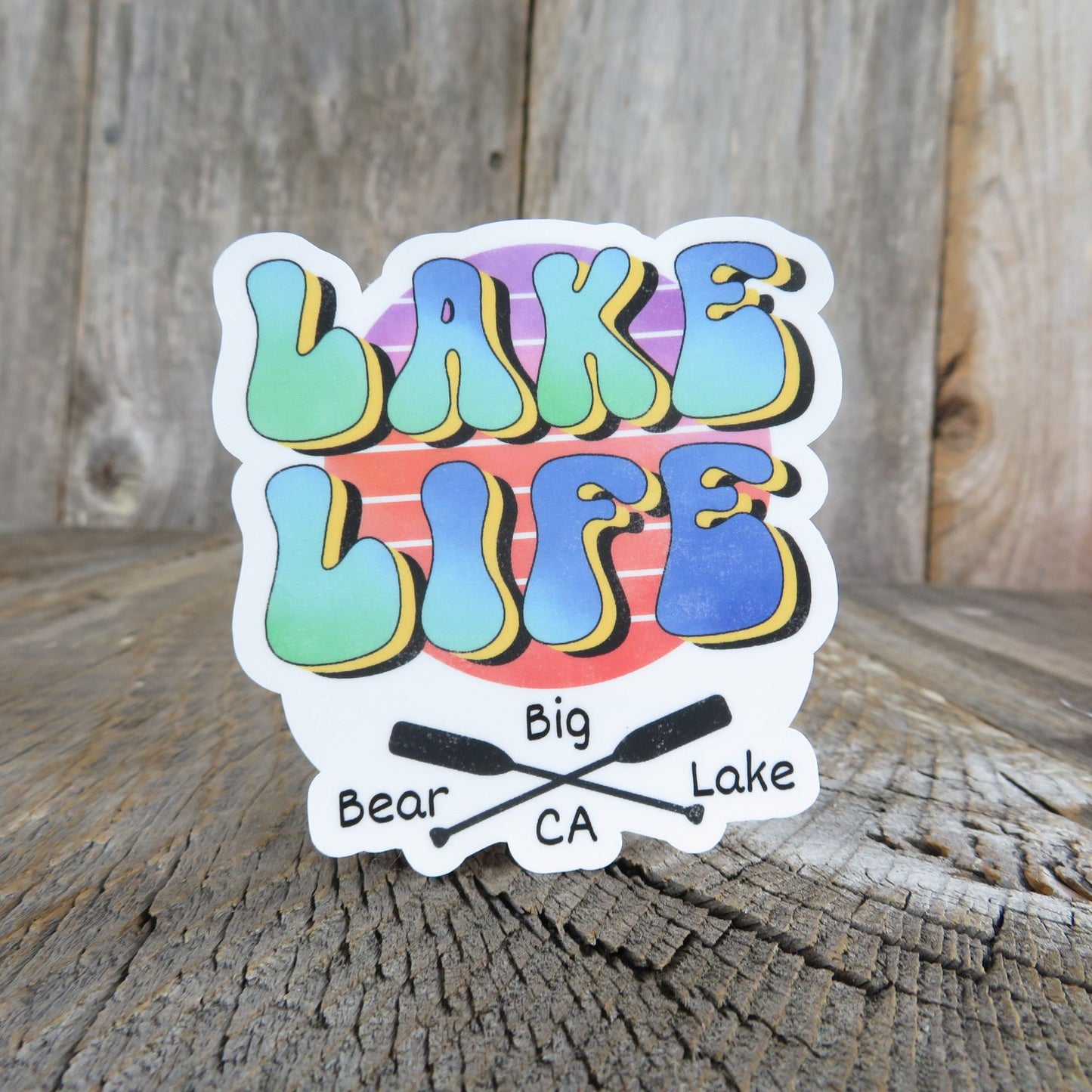 Lake Life Big Bear Lake California Sticker Waterproof Camping Outdoors Souvenir San Bernardino Forest