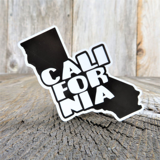 California State Shaped Sticker Block Letters Souvenir Waterproof Travel Water Bottle Laptop