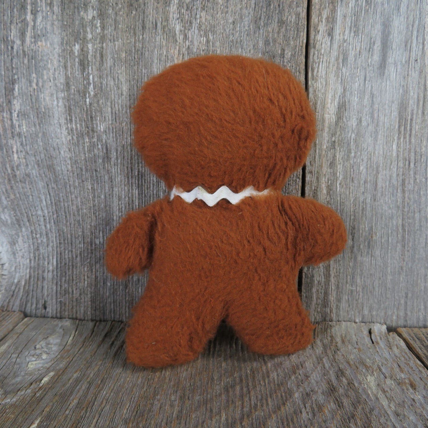 Vintage Gingerbread Man Plush Russ Berrie 1974 Sand Filled Stuffed Animal Christmas