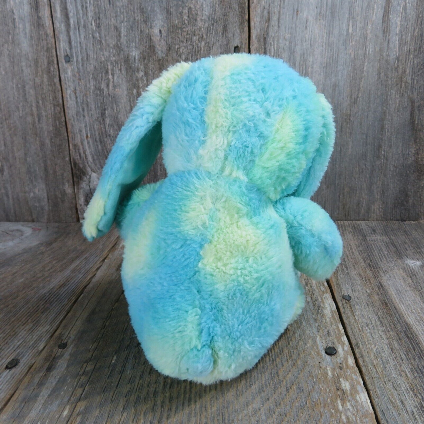 Bunny Plush Green Blue Yellow Ears Ribbon Bow Kellytoy Rabbit Stuffed Animal