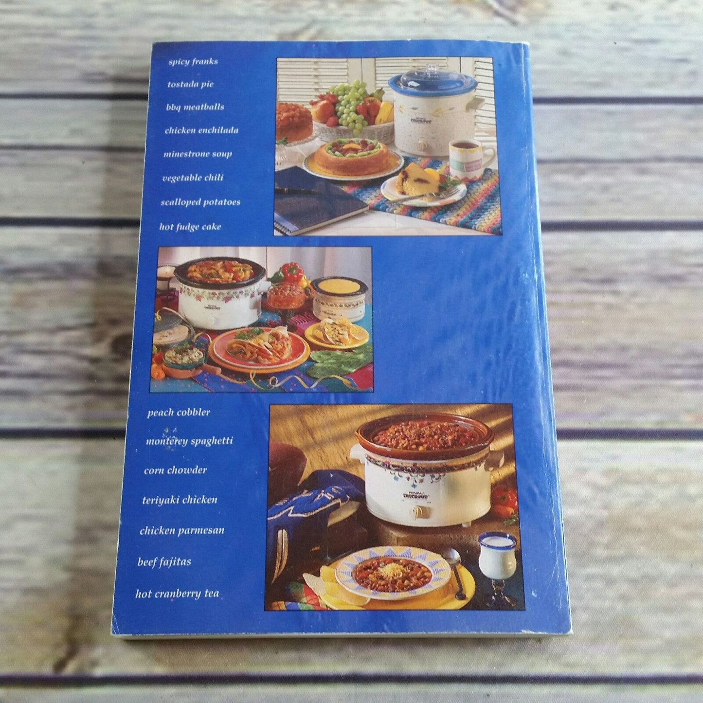 Vintage Rival Crock Pot Cookbook Cooking Recipes Slow Cooker 1995 Paperback Book