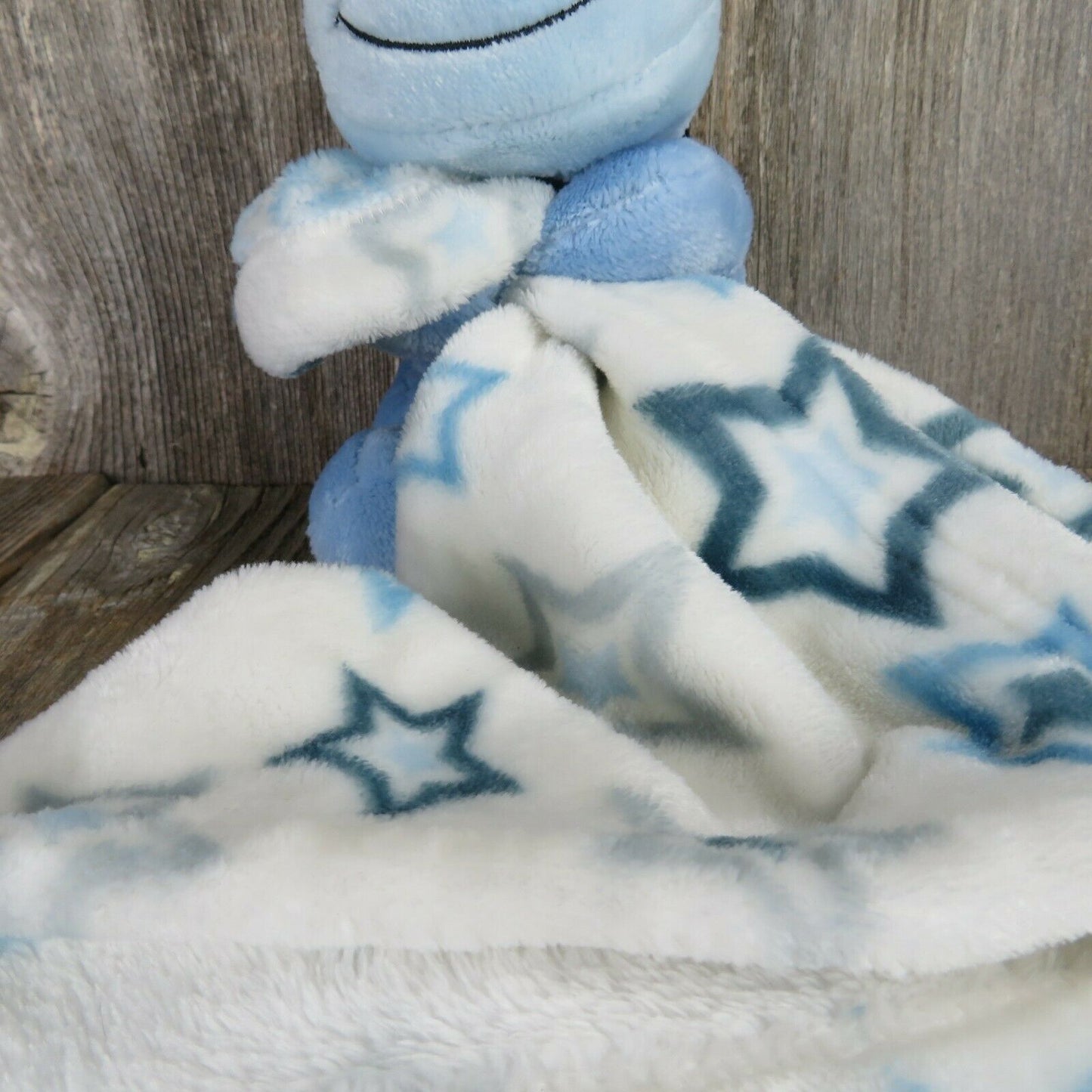 Blue Hippo Plush Lovey Security Blanket Stars Stuffed Animal Little Beginnings