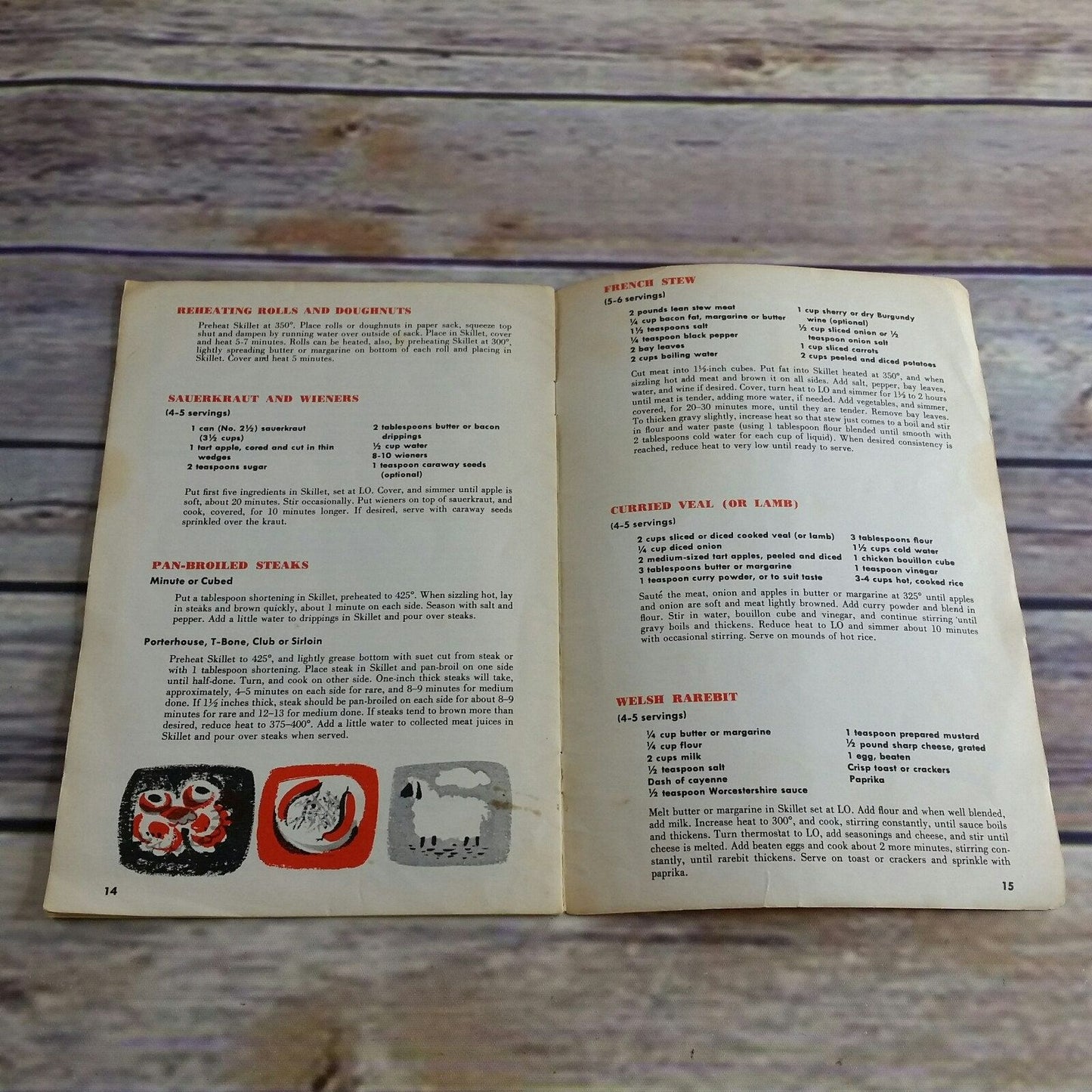 Dormeyer Fri Way Skillet Vintage Cookbook Recipes and Instructions Manual 1950s Paperback Booklet Fri-Way