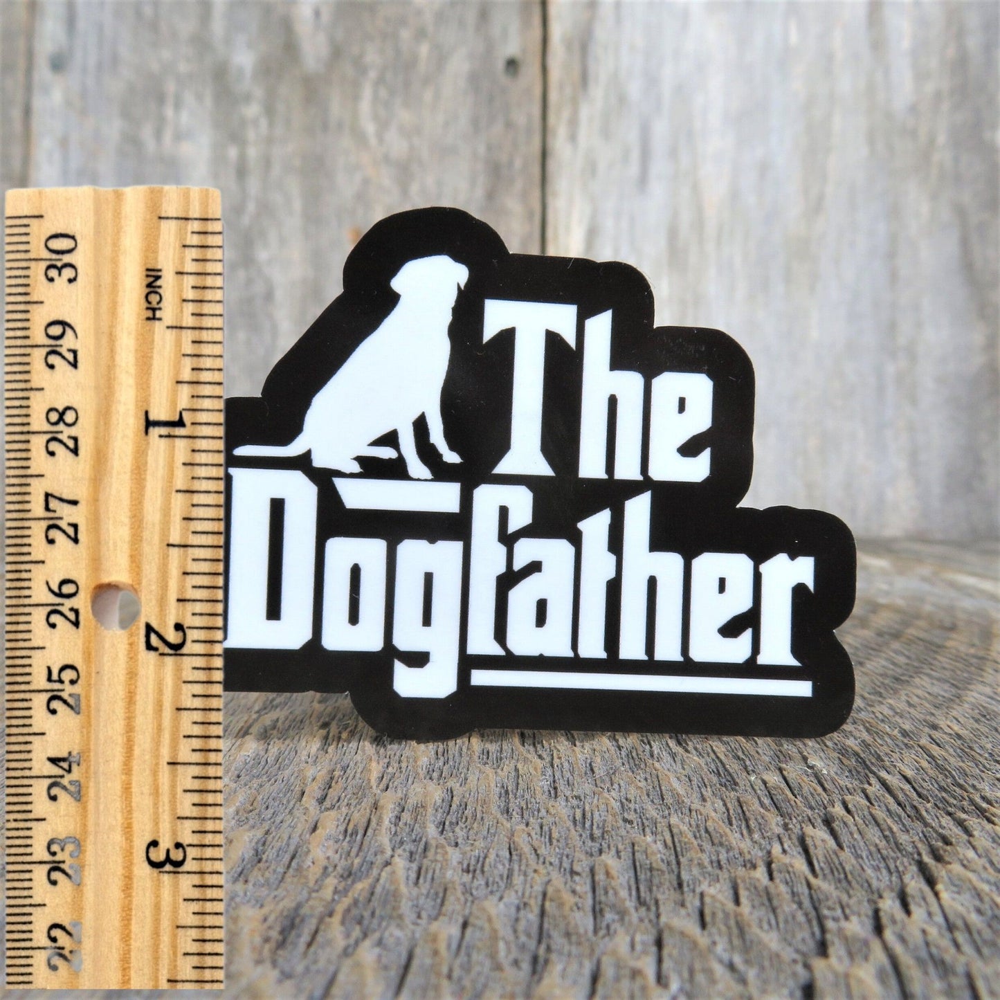 Labrador Golden Retriever Sticker The Dog Father Dog Dad Waterproof Sticker Godfather Lover Black White Water Bottle Laptop