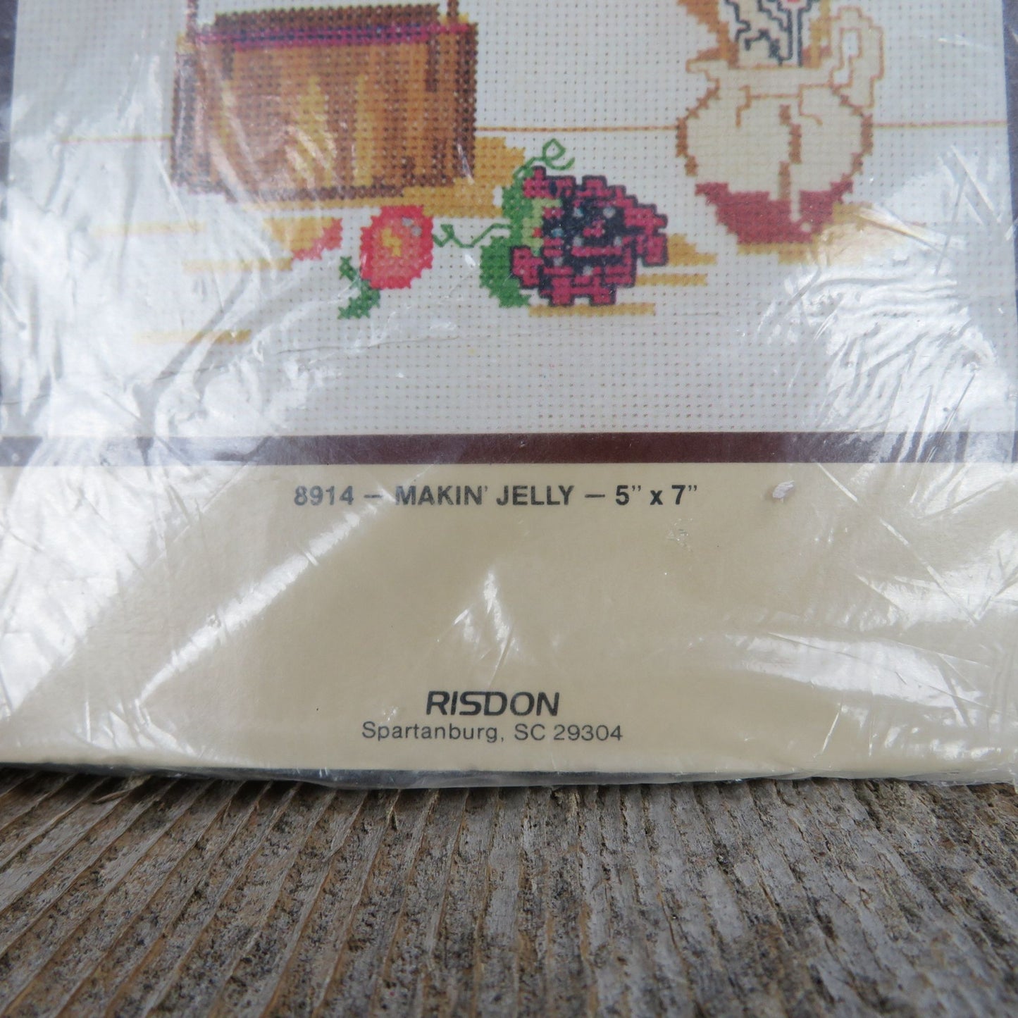 Vintage Counted Cross Stitch Kit Making Jelly Kitchen Art Dritz 1983 House Warming 8914