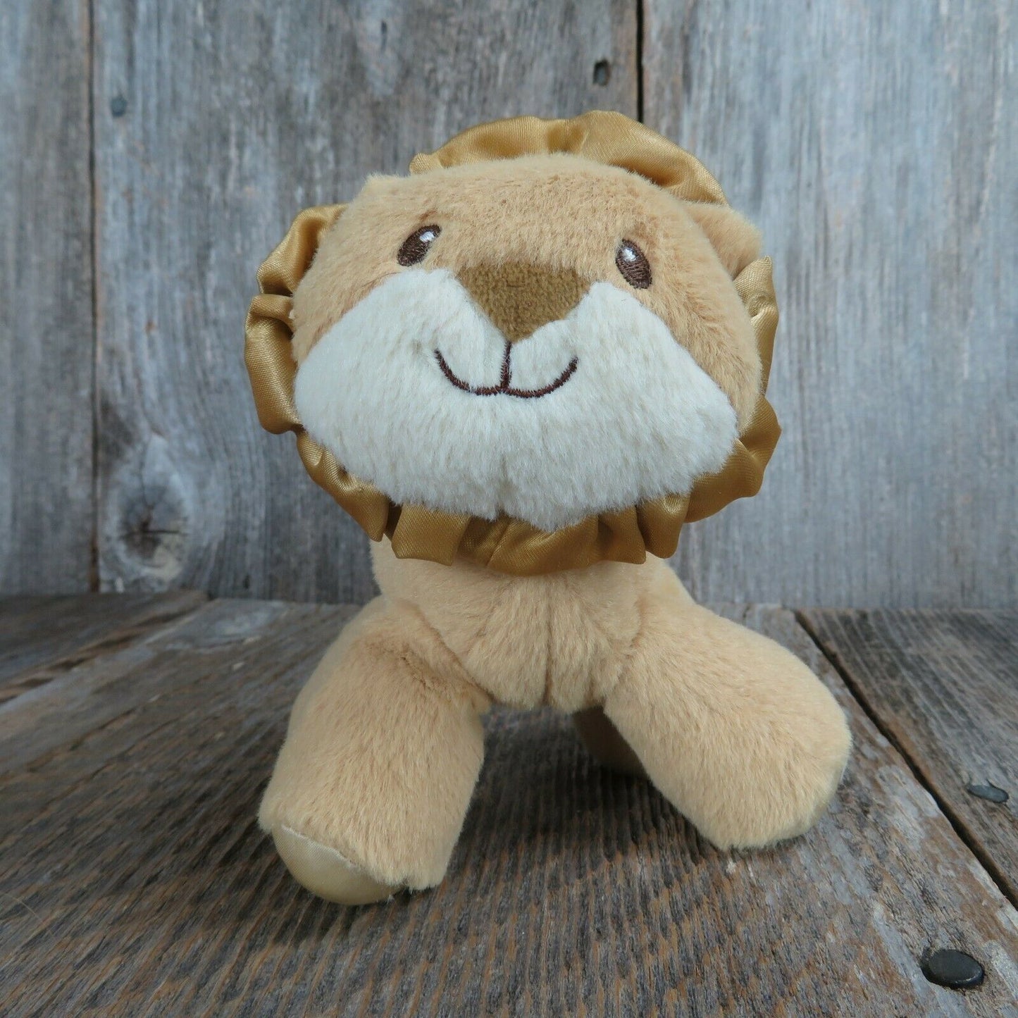 Lion Rattle Plush Baby Gund Safari Babies Sewn Eyes Stuffed Animal Cat