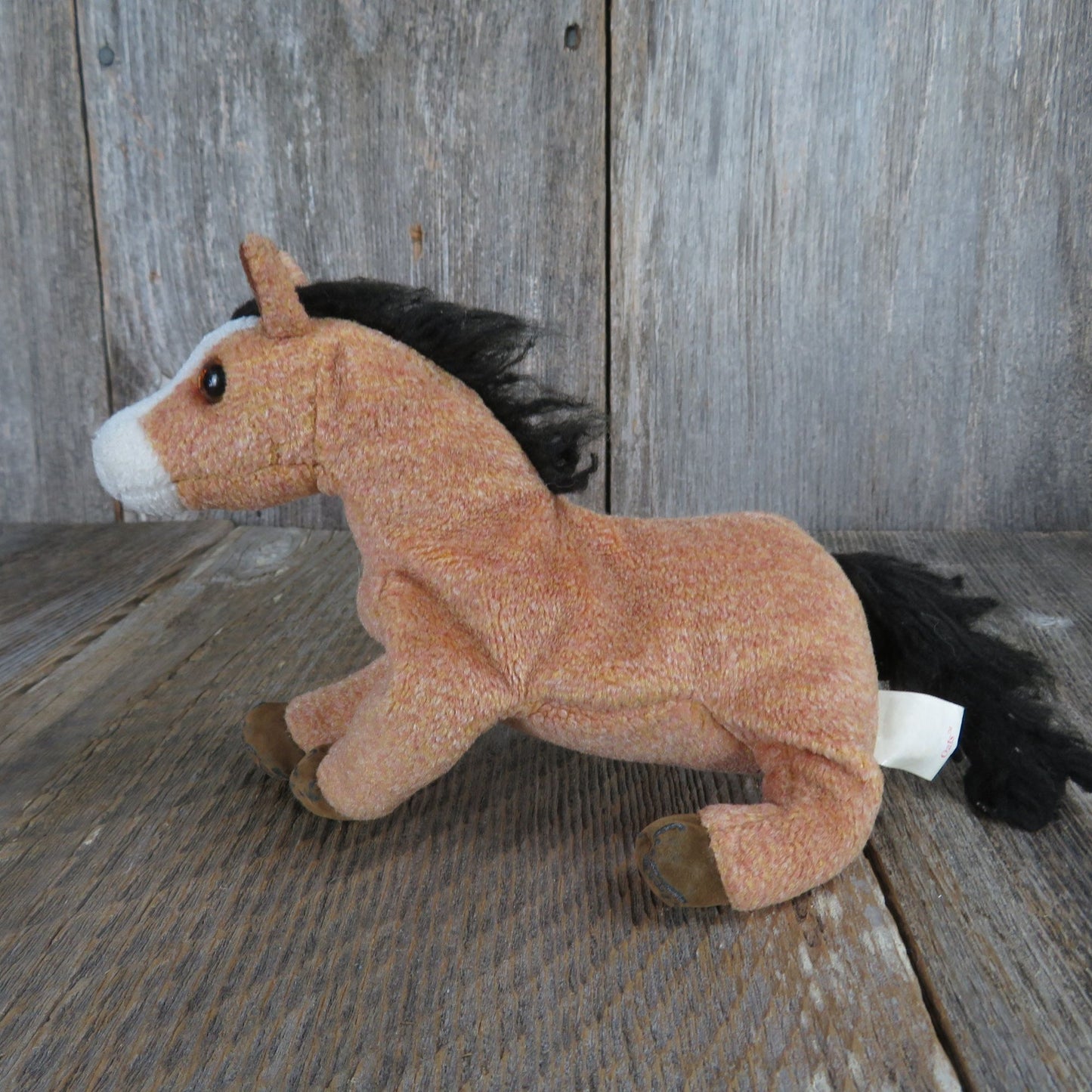 Vintage Horse Plush Beanie Pony Oats Ty Bean Bag Stuffed Animal 2000