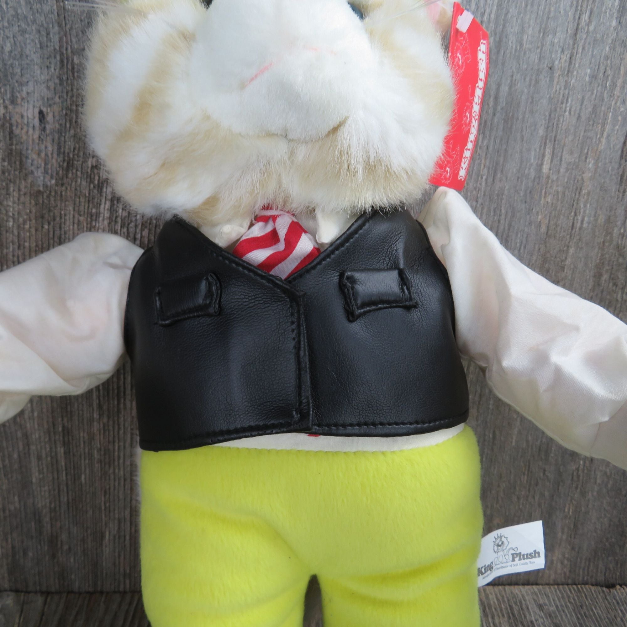 Standing Cat Plush Yellow Hat Pants Vest Stuffed Animal King Plush 199– At  Grandma's Table
