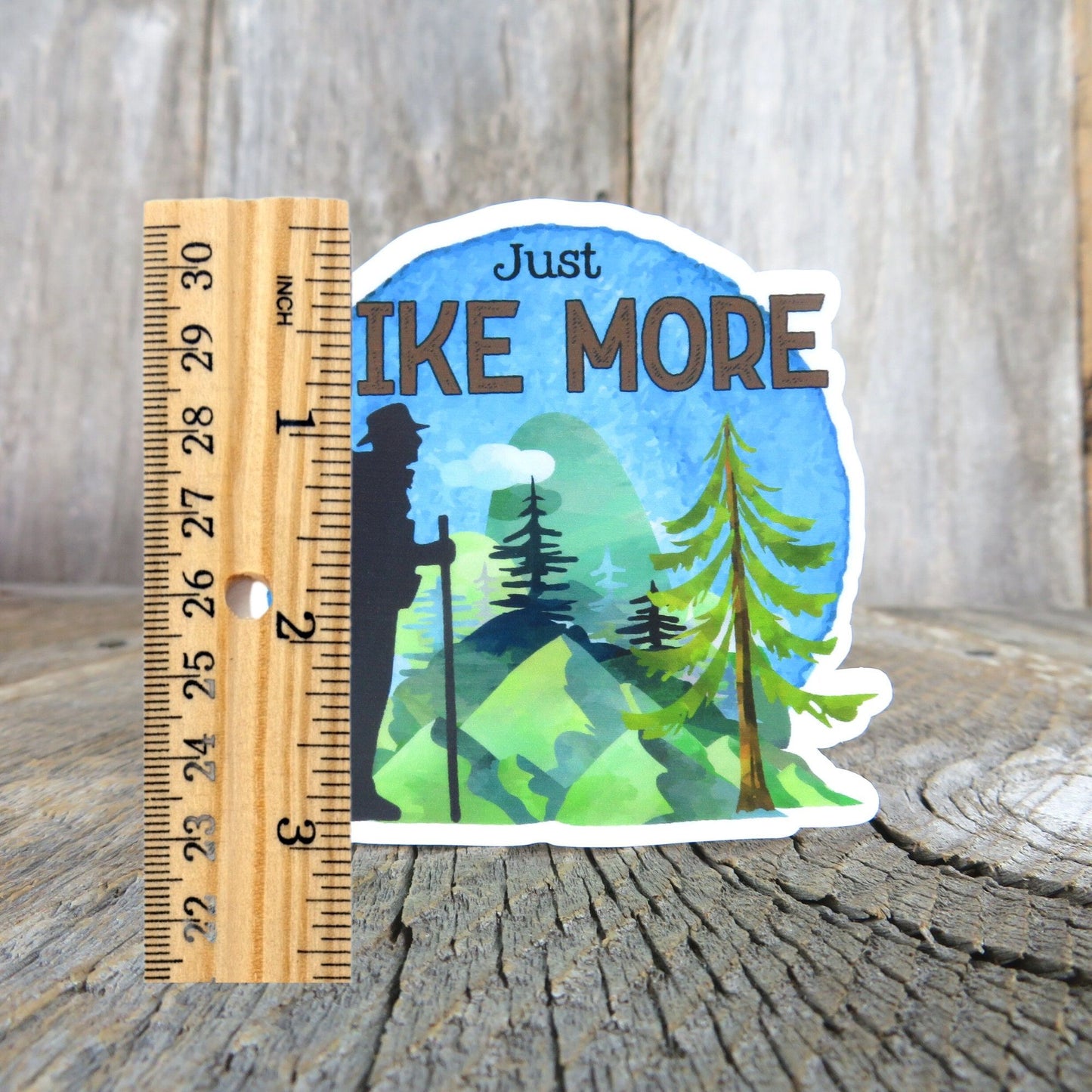 Just One More Hike Sticker Hiking Lover Waterproof Sticker Outdoors Backpacking