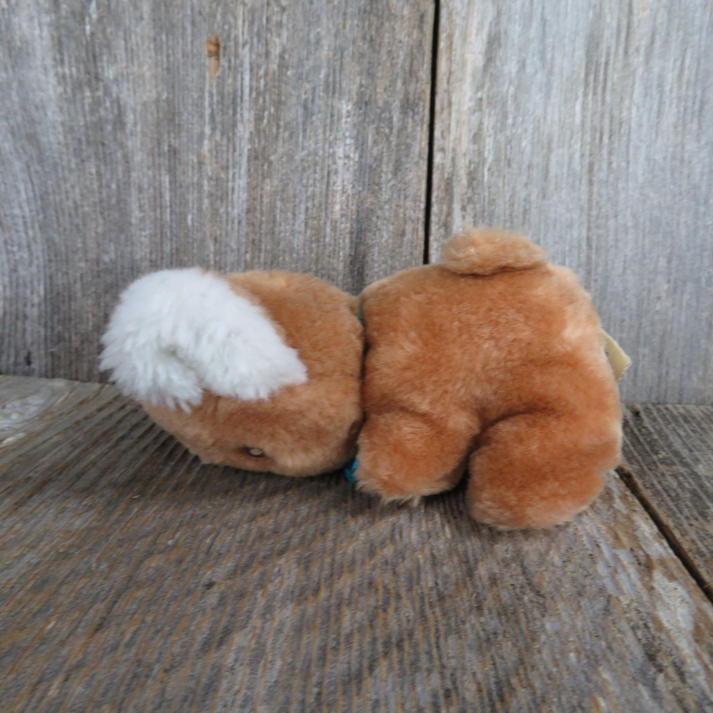 Vintage Koala Bear Plush Tan Brown White Belly Blue Bow Stuffed Animal Steven MFG