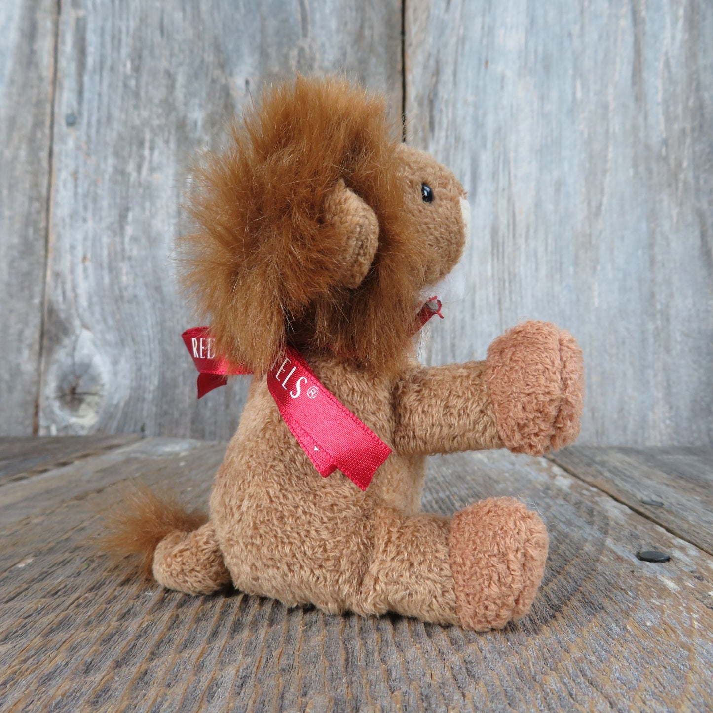 Mini Lion Plush Promo Red Lion Hotel Beanie Stuffed Animal Advertising Souvenir