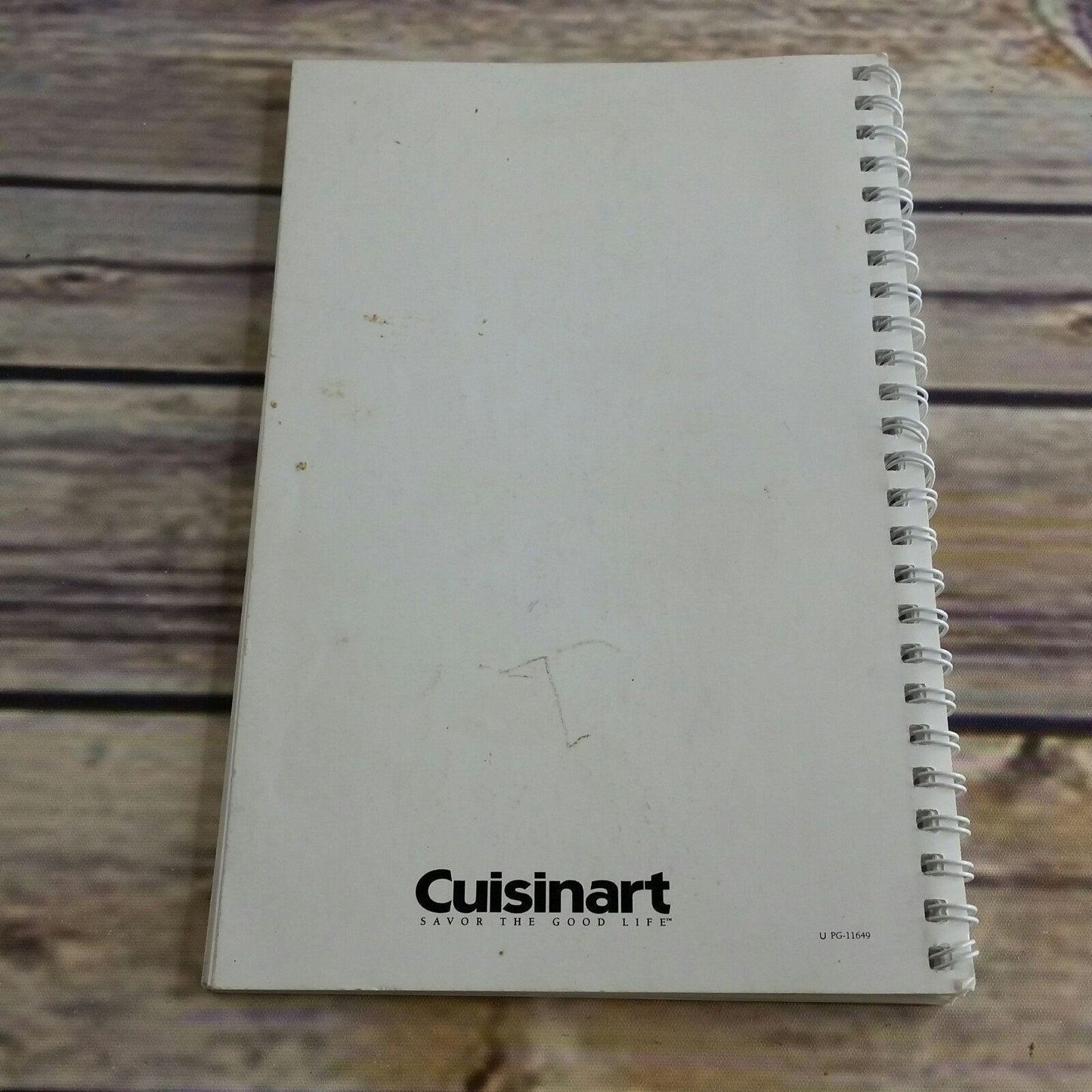 Vintage Cuisinart Cookbook Food Processor Recipes 1990s Early 2000s Spiral Bound Paperback Booklet