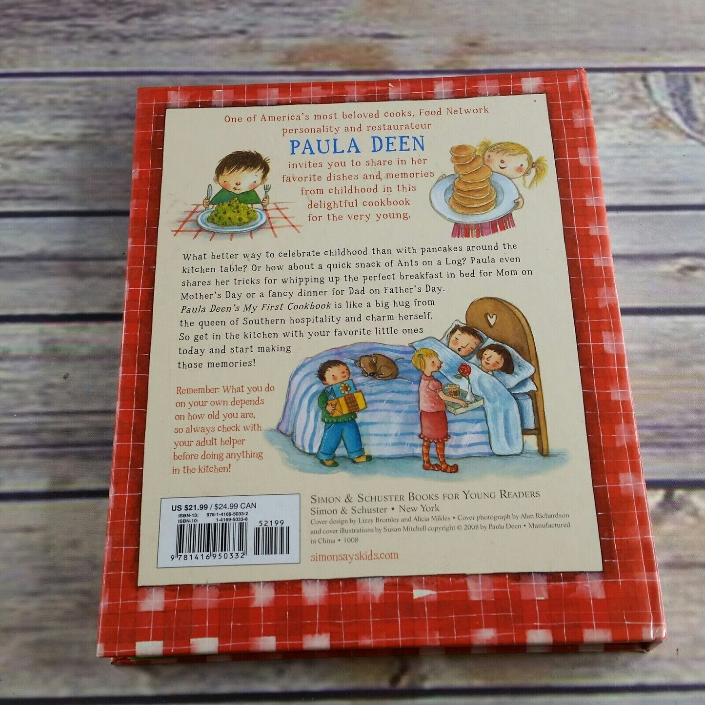 Paula Deen's My First Cookbook by Paula Deen (2008, Spiral) Hardcover Food Kids